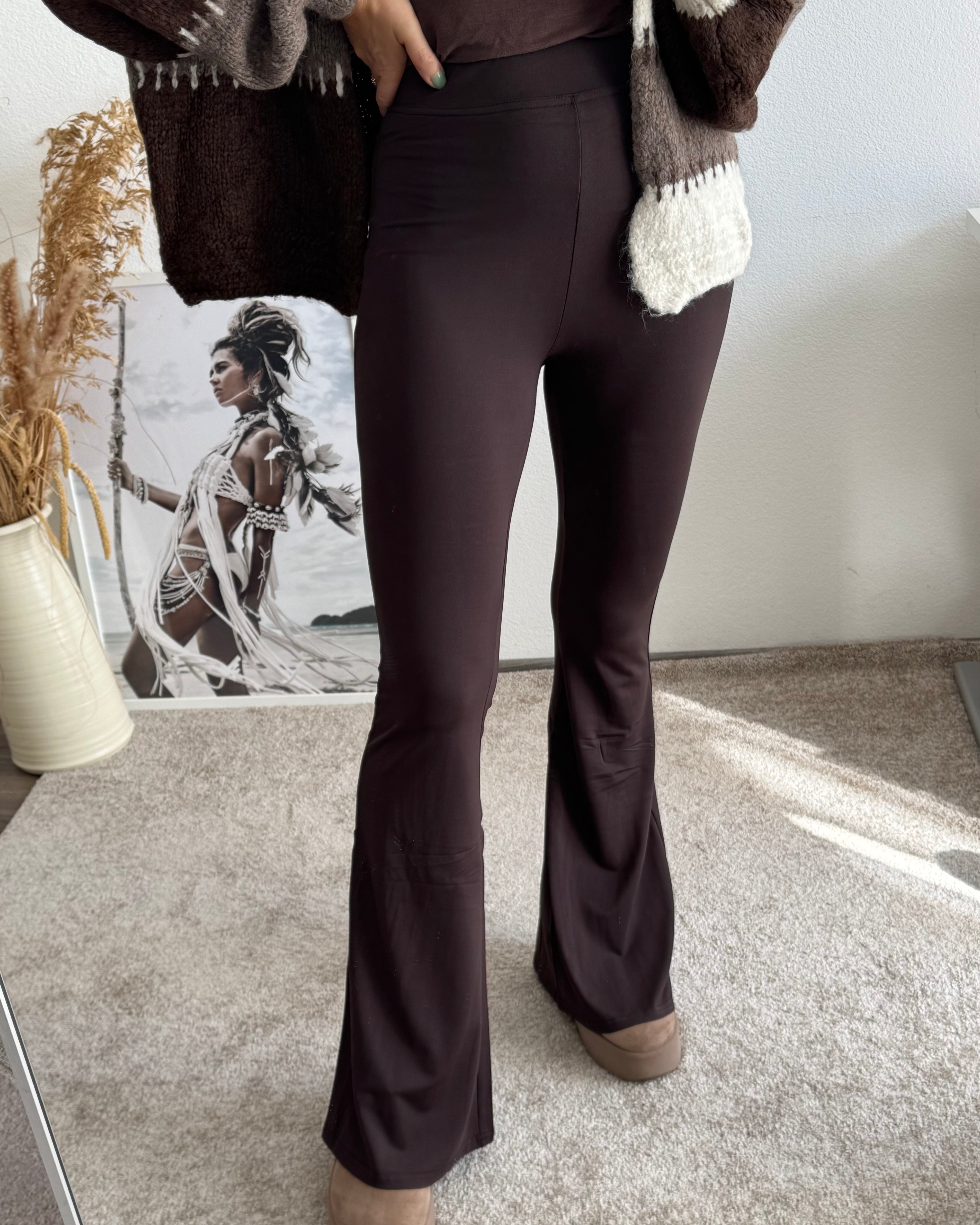 Leggings mit Schlag Leo Vibes