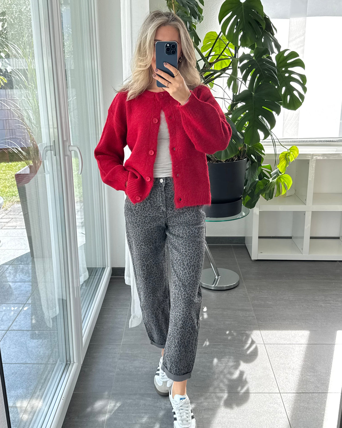 MOM JEANS Leo Dark Grey