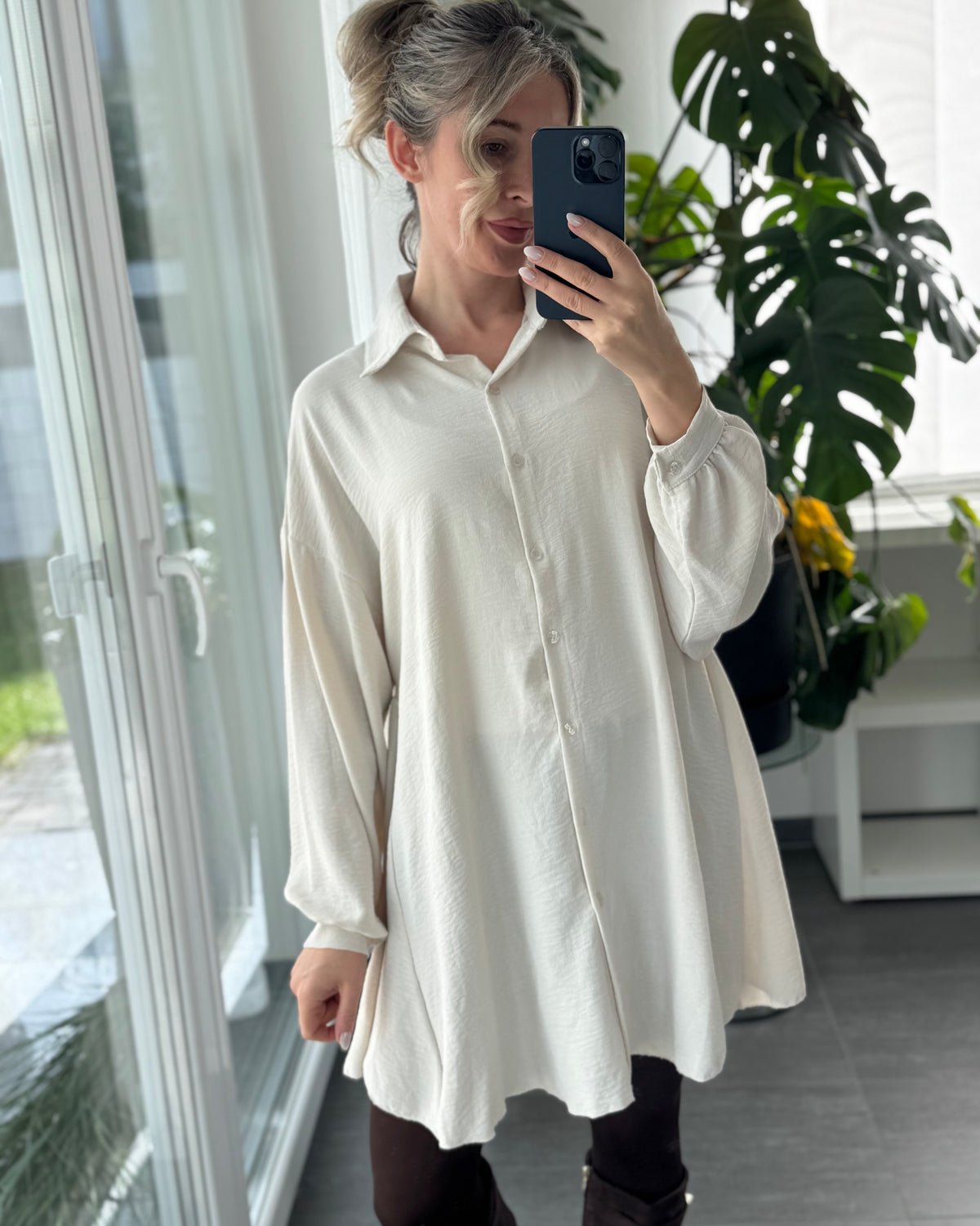 Blusenkleid Marlie Beige