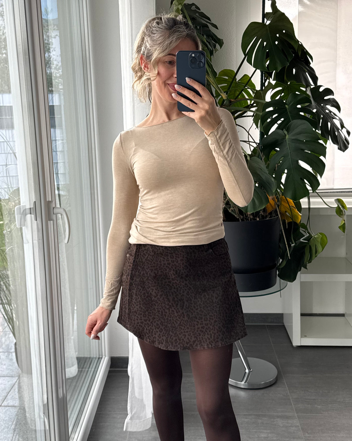 Skort Leo love Braun