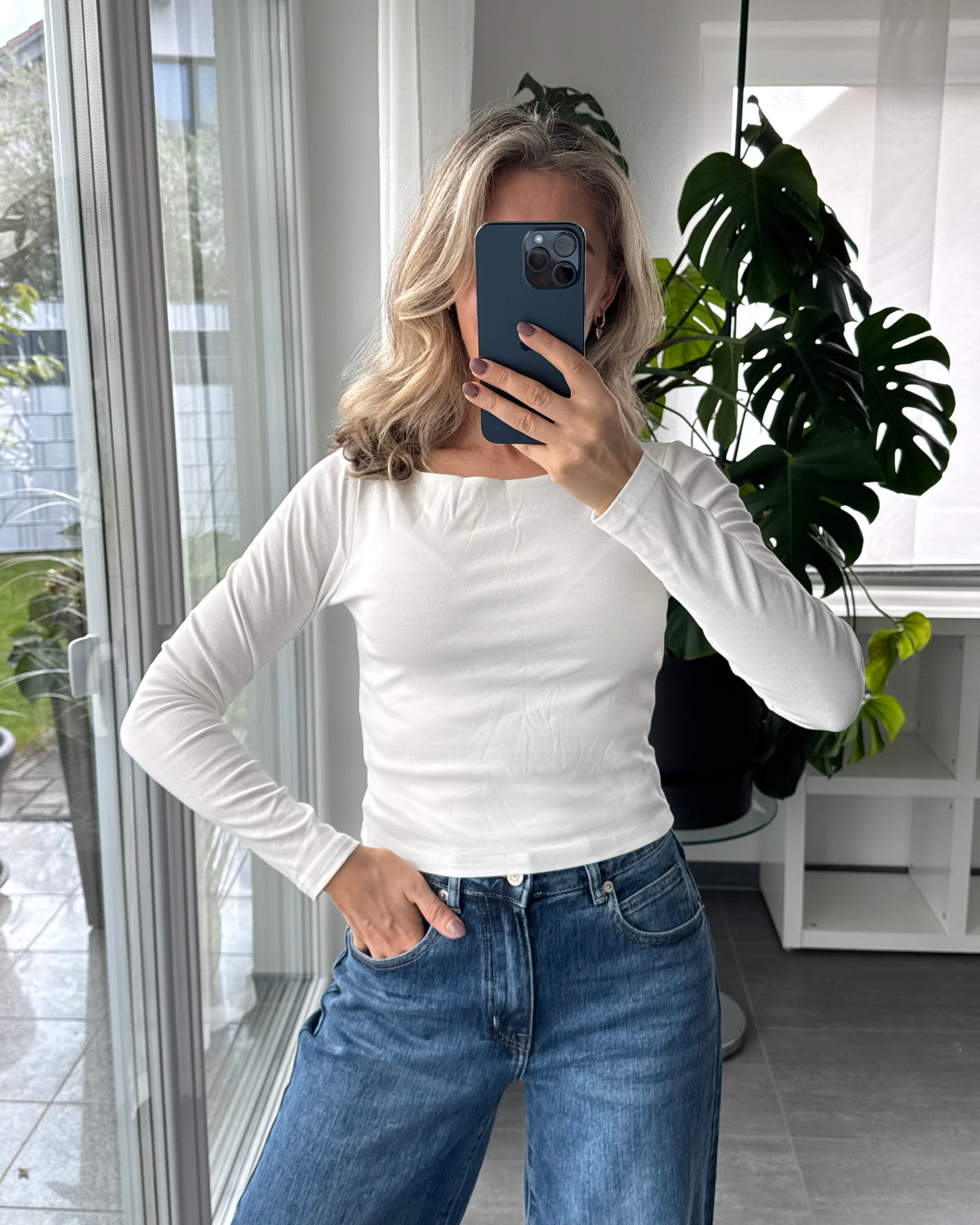 Basic Longsleeve weiß