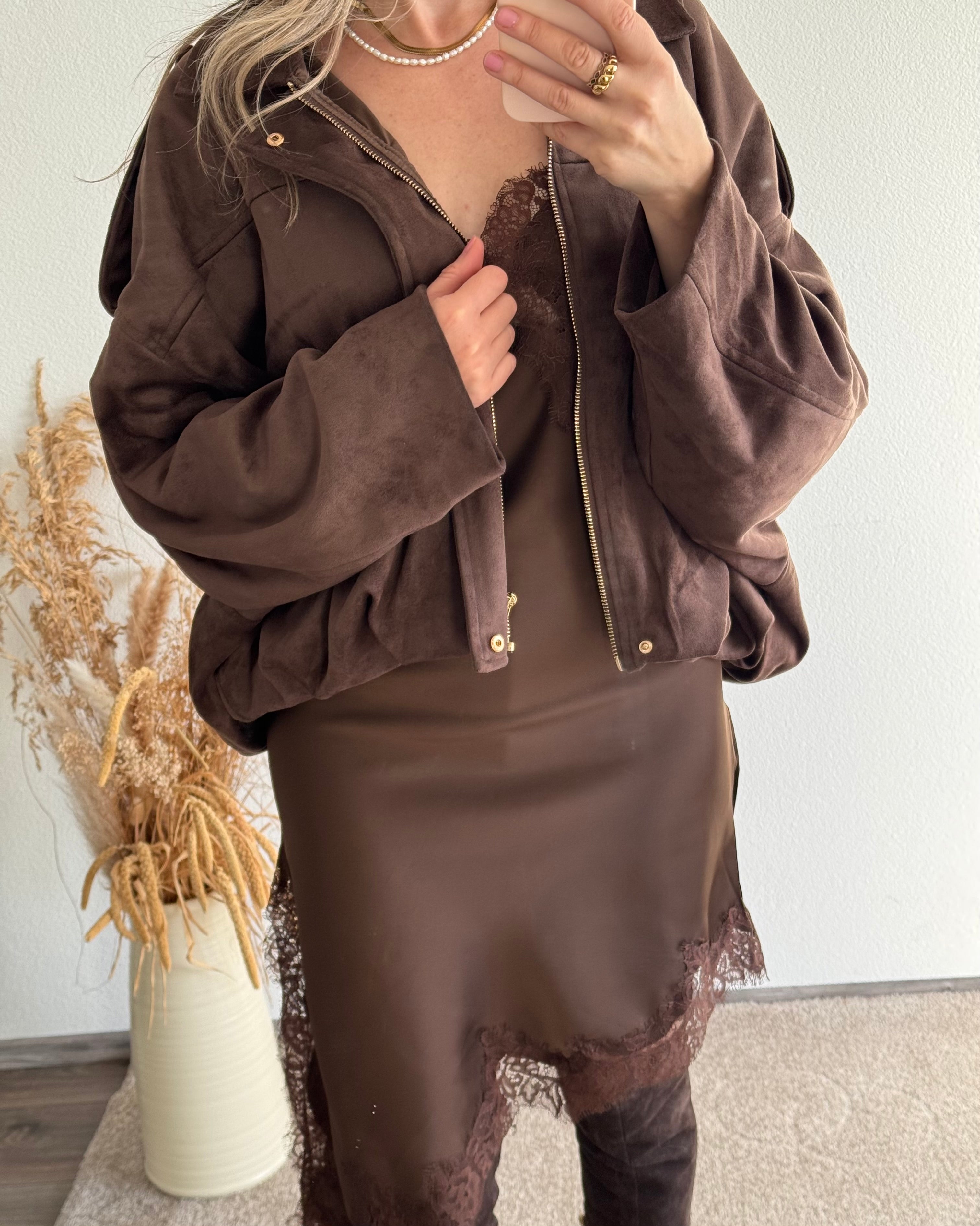 Satindress Lace COFFEE