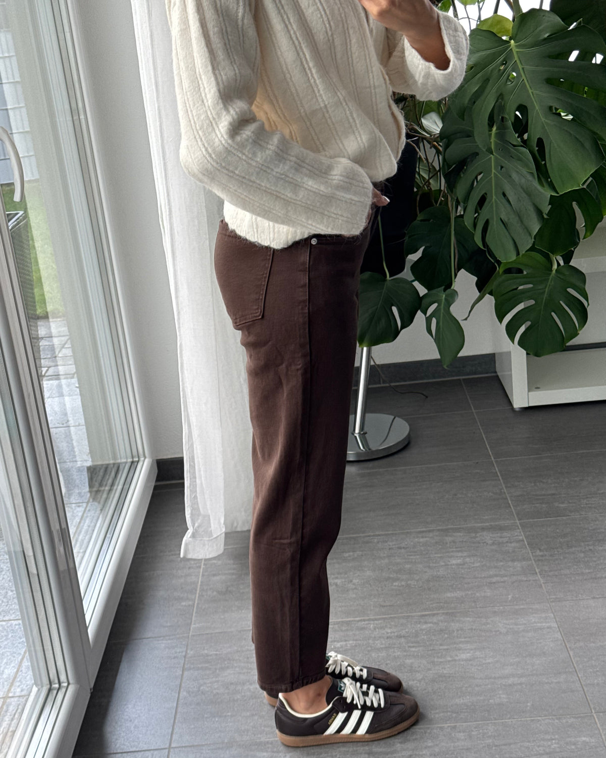 Mom Jeans Daily Chic braun