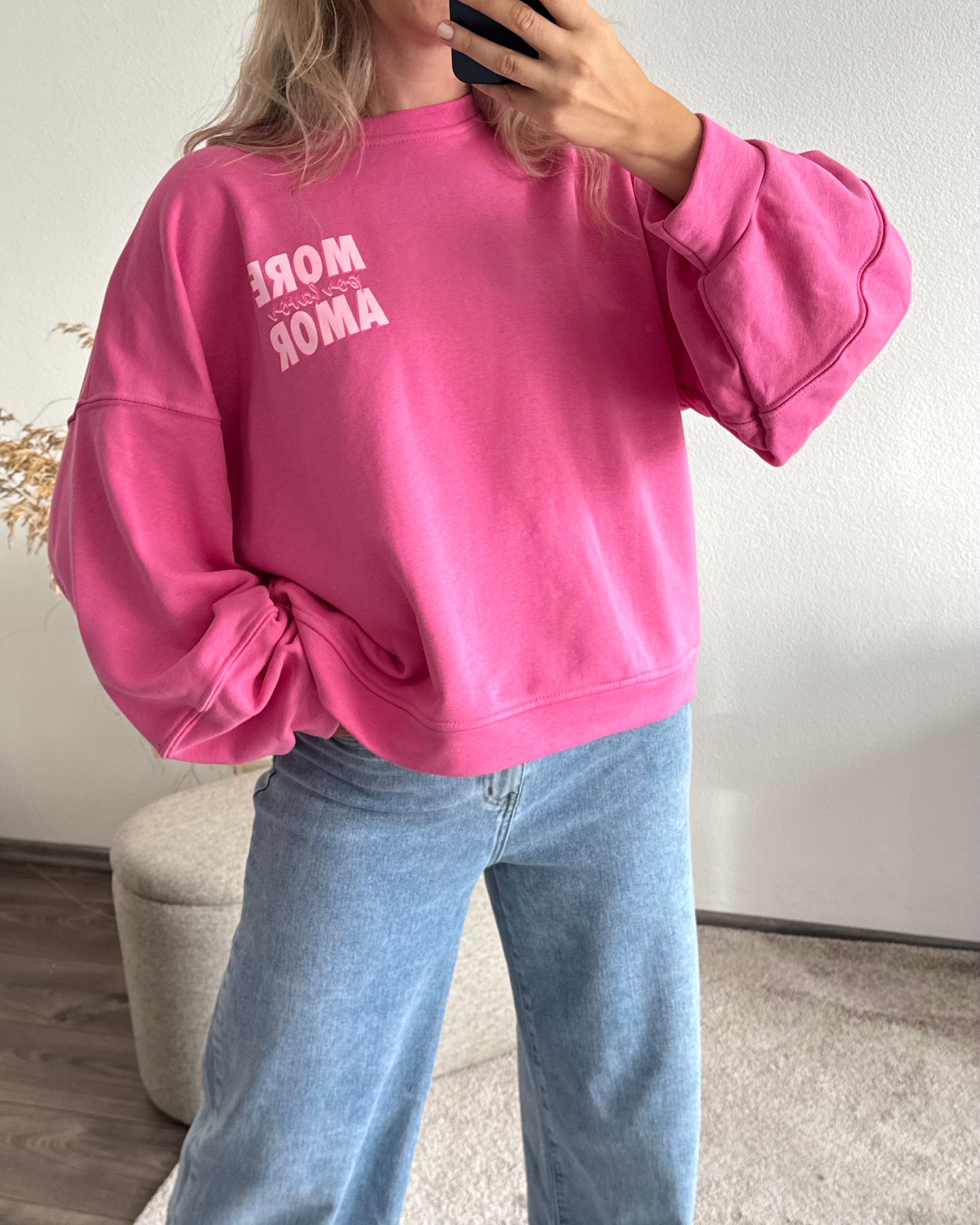 Sweater MORE AMORE POR FAVOR Pink