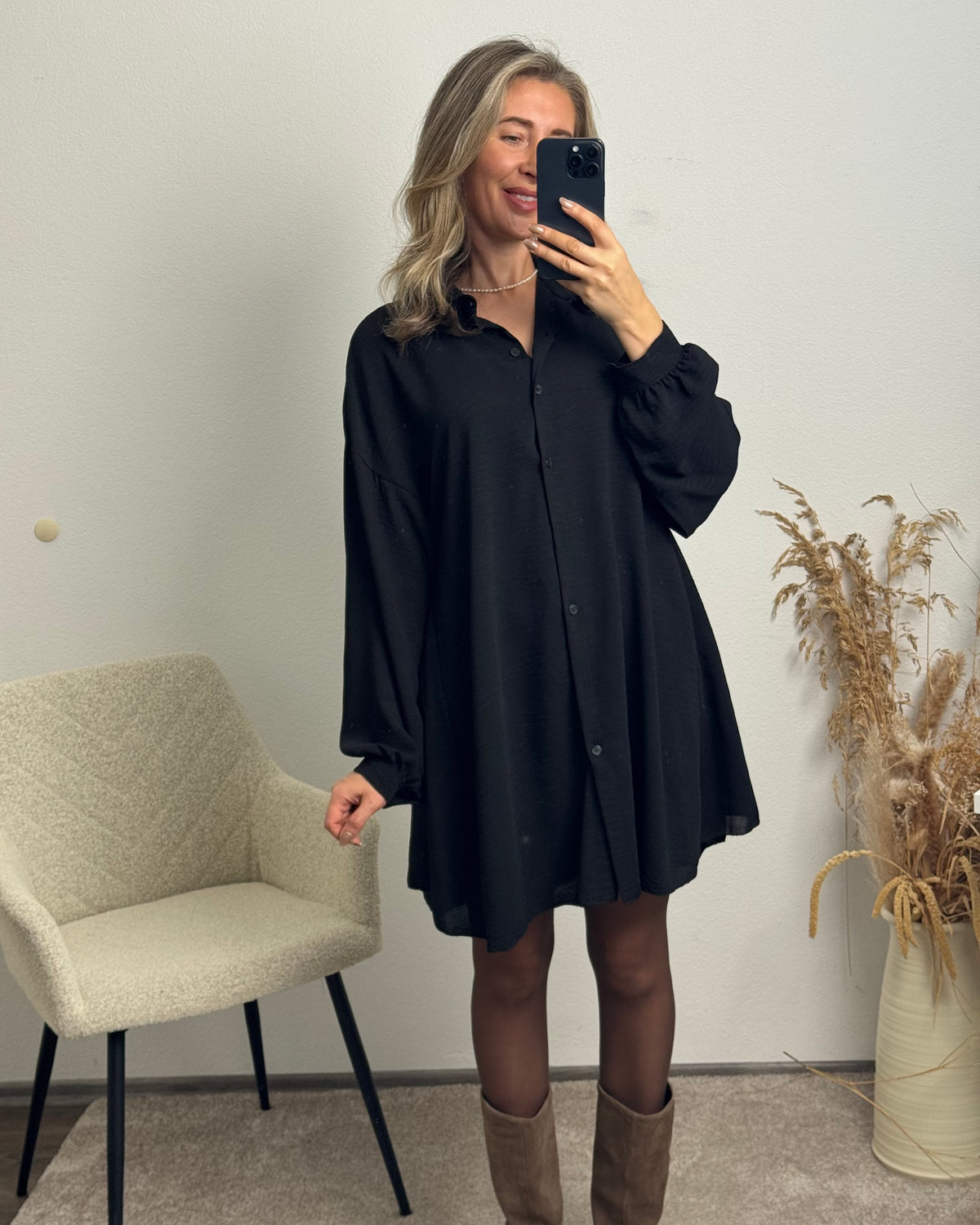 Blusenkleid Marlie schwarz
