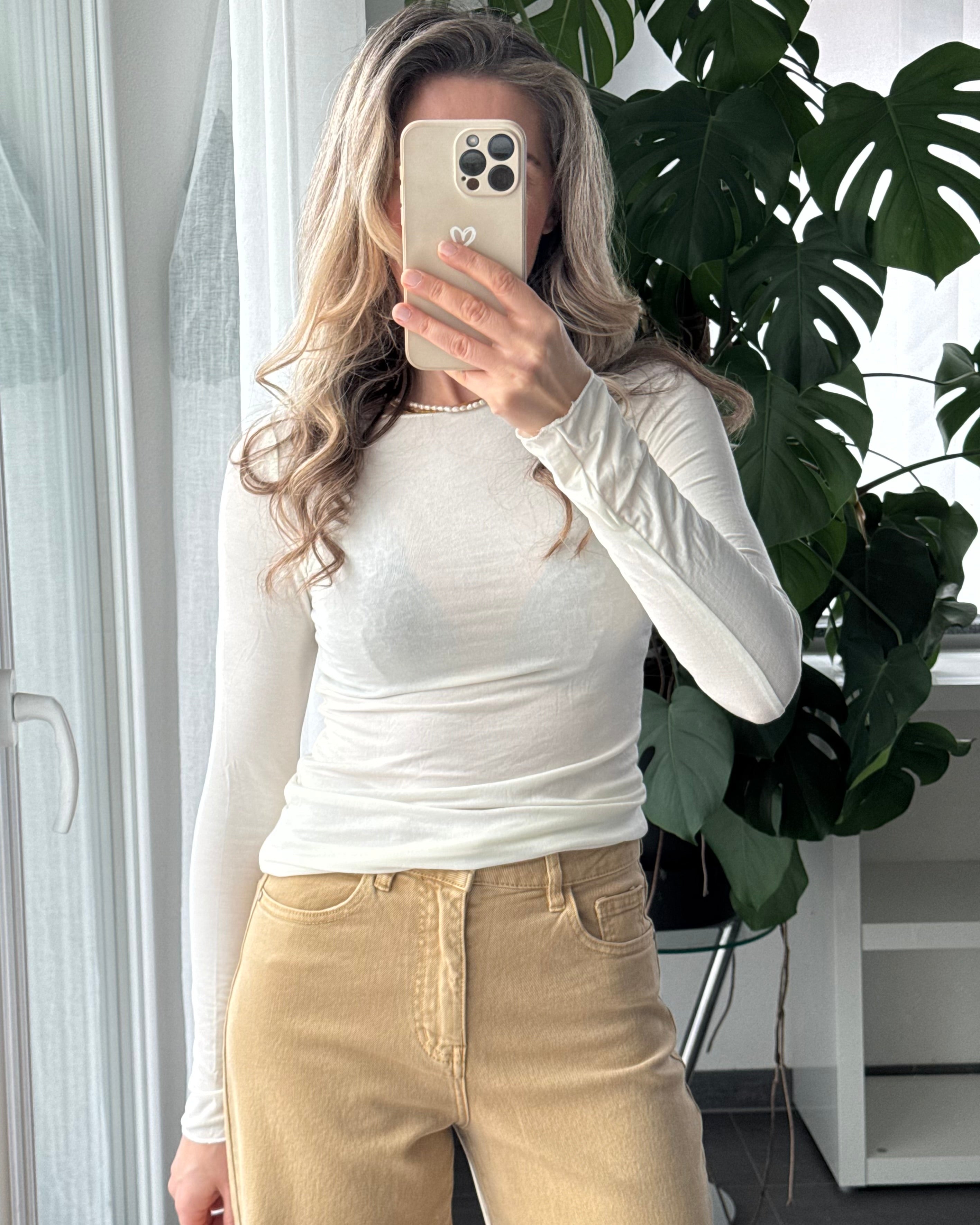 Supersoft & Stretchy Basictop Weiß