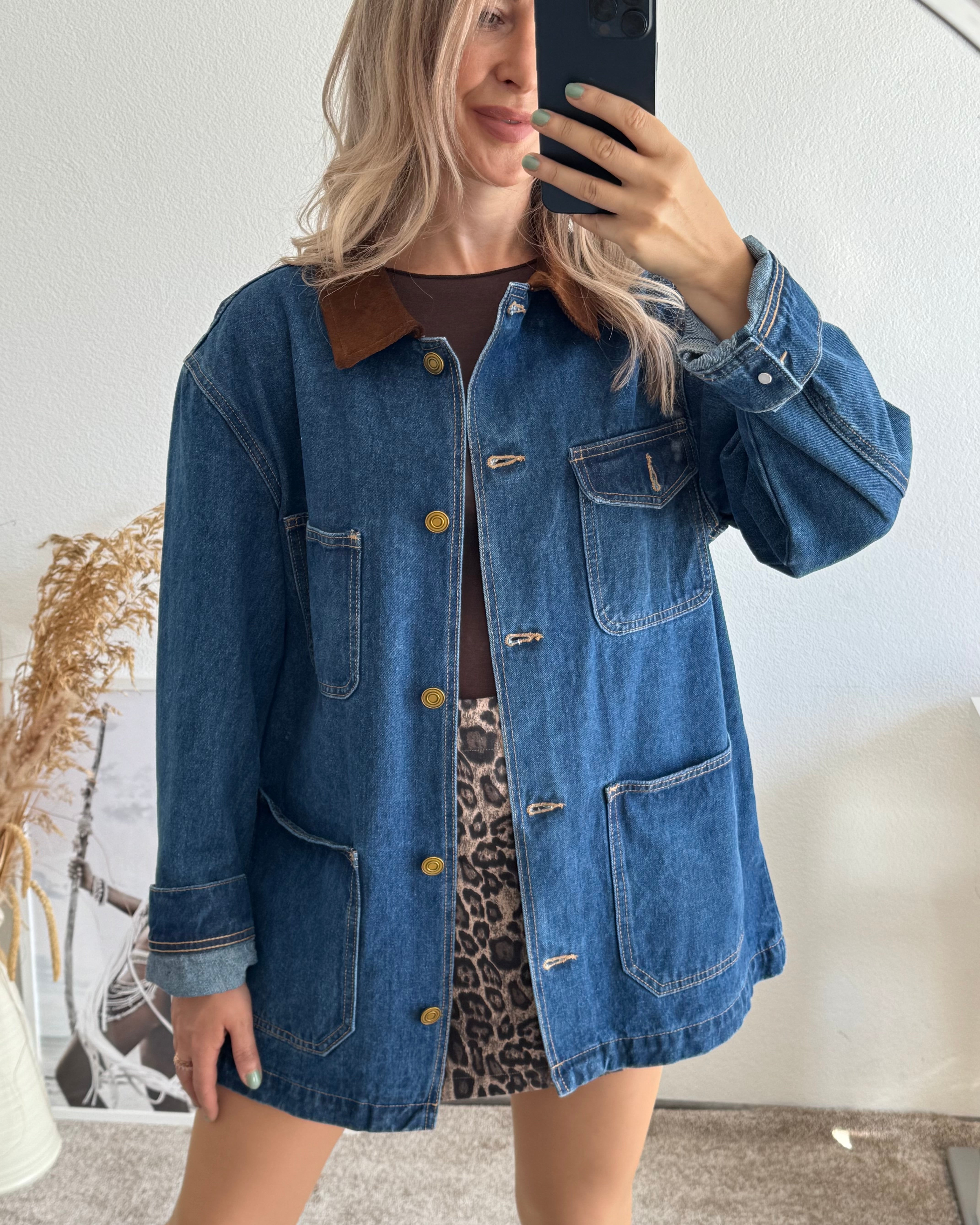 Oversize Jeansjacke