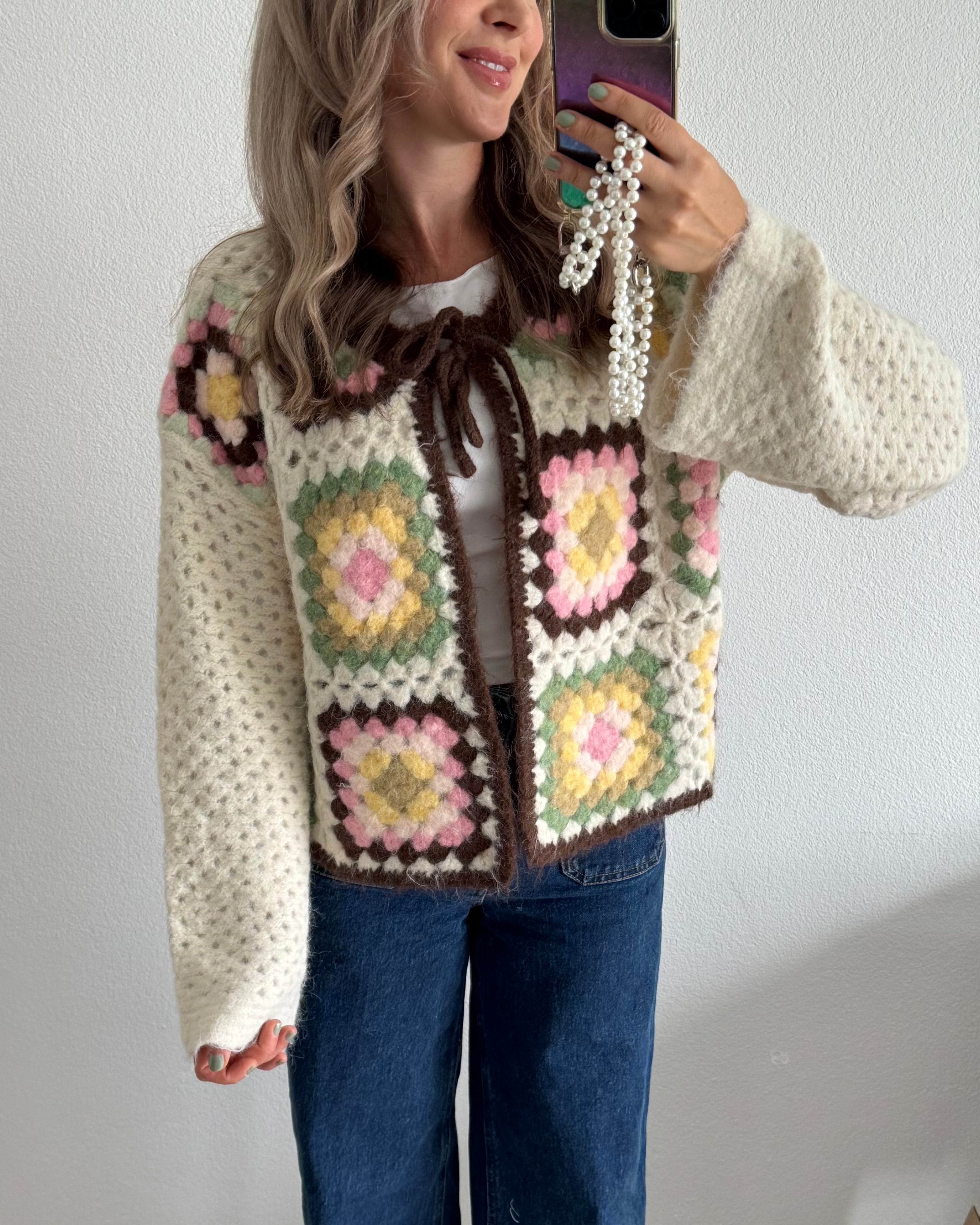 Crochet Cardigan Retro-Vibes