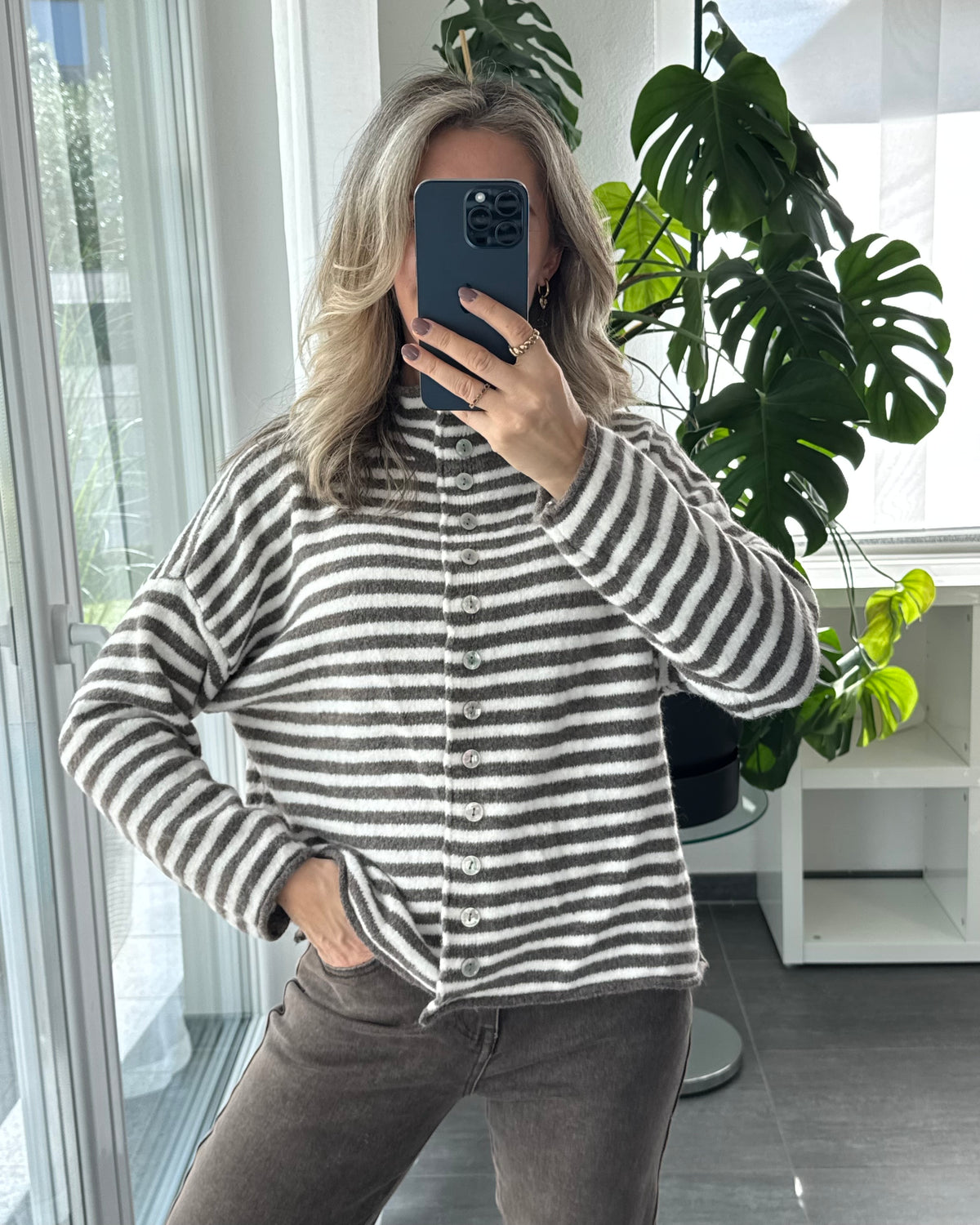 Cardigan Cozy Days Taupe creme