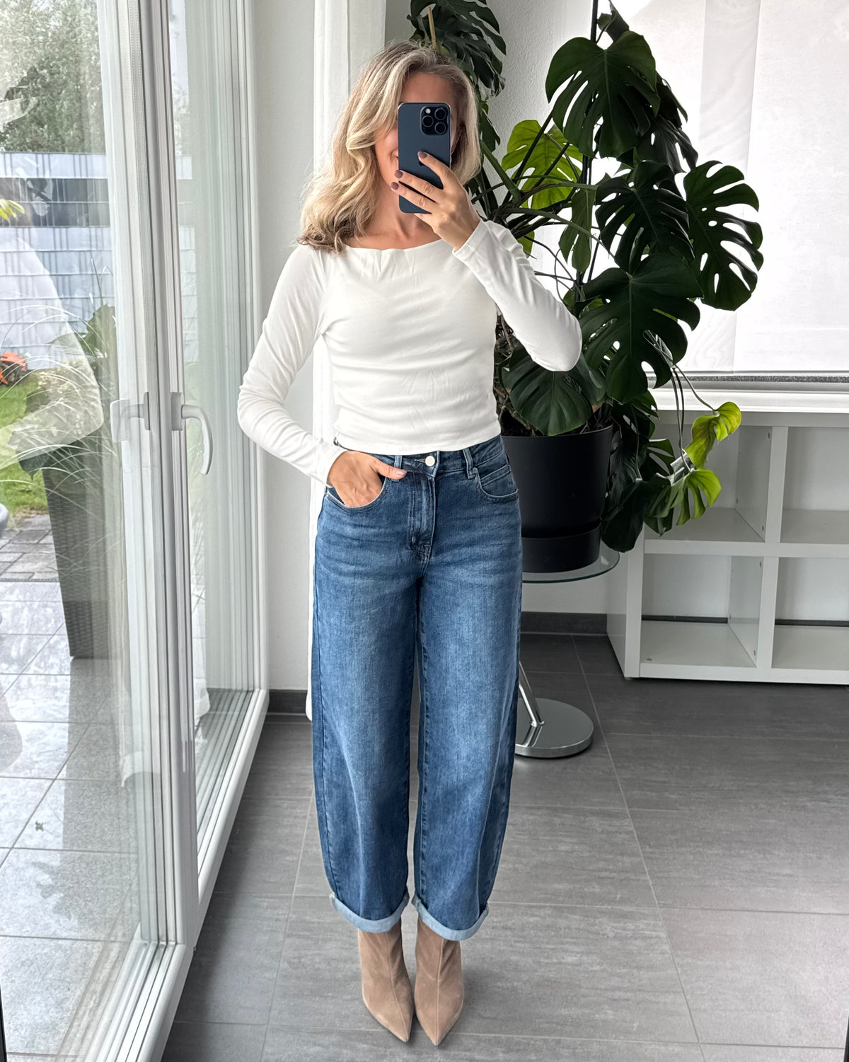 Basic Longsleeve weiß