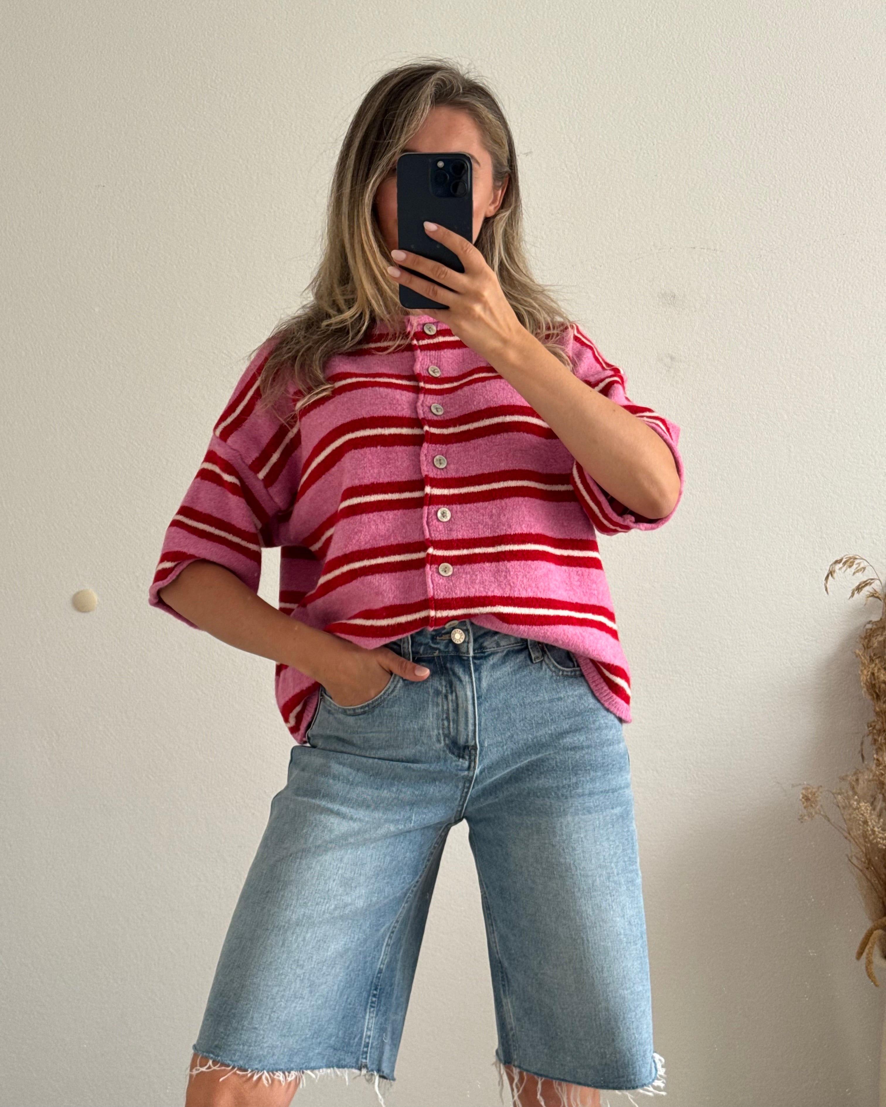 Cardigan Molly Stripes Pink