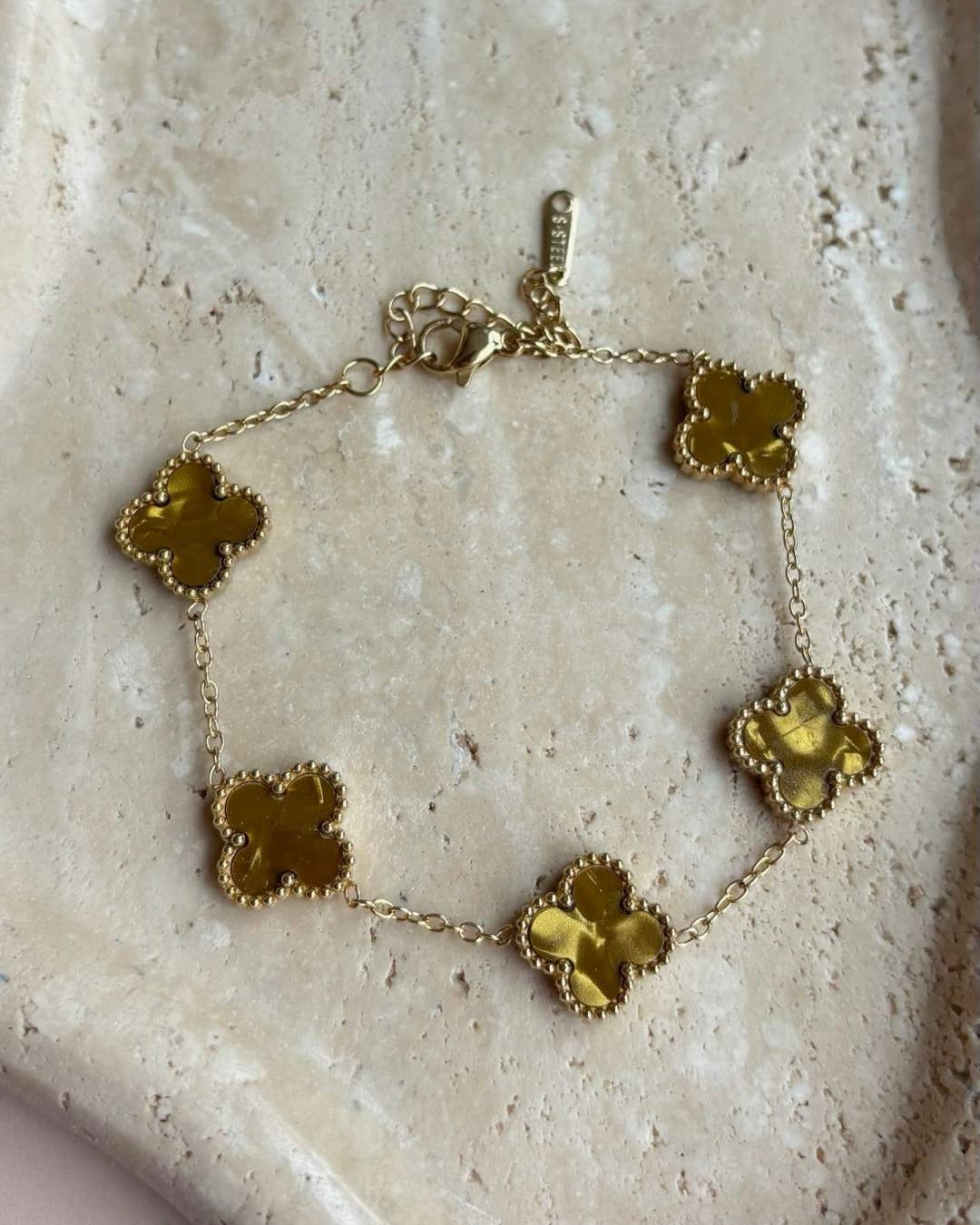 Armband Kleeblatt Gold