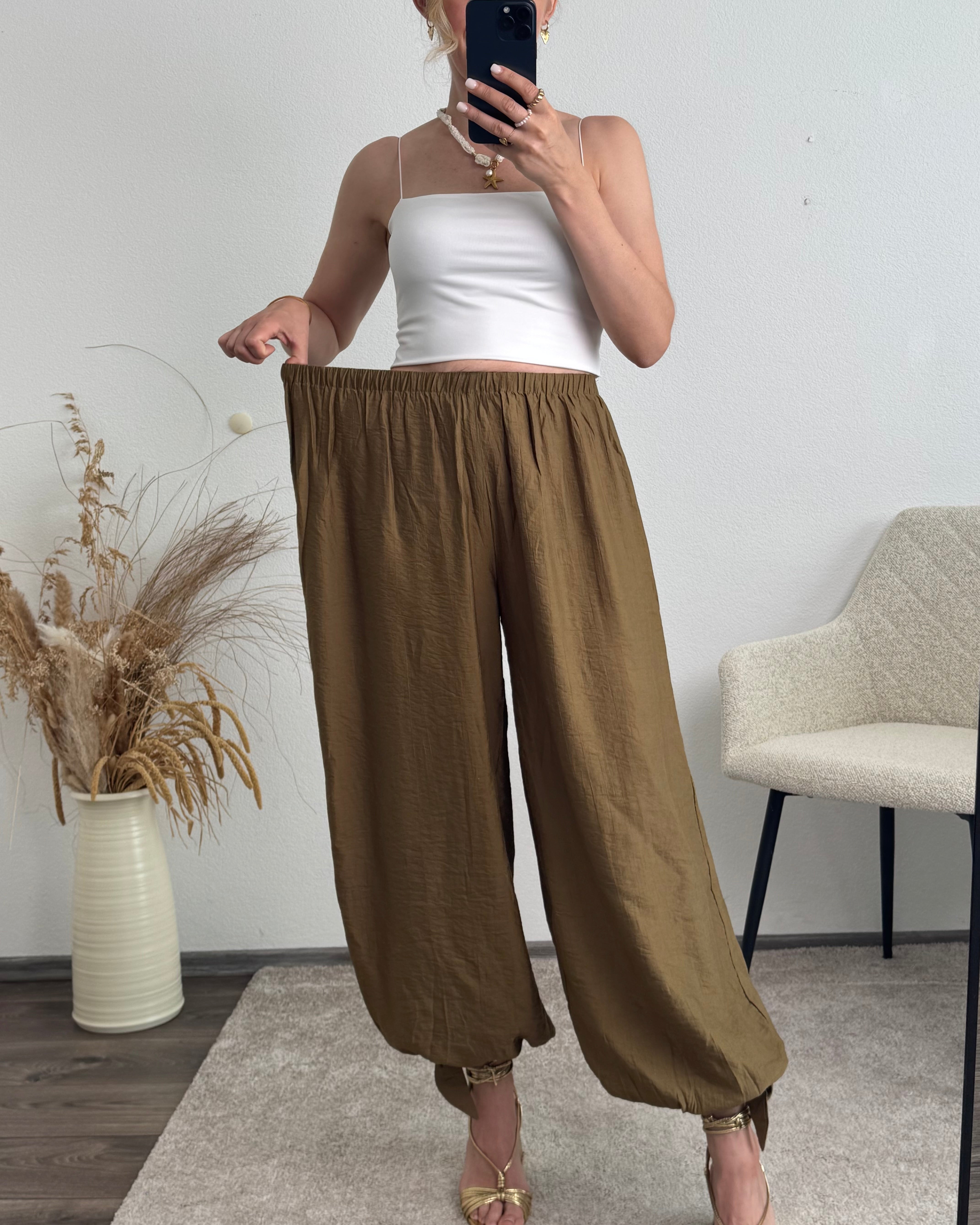 leichte Ballonhose Khaki