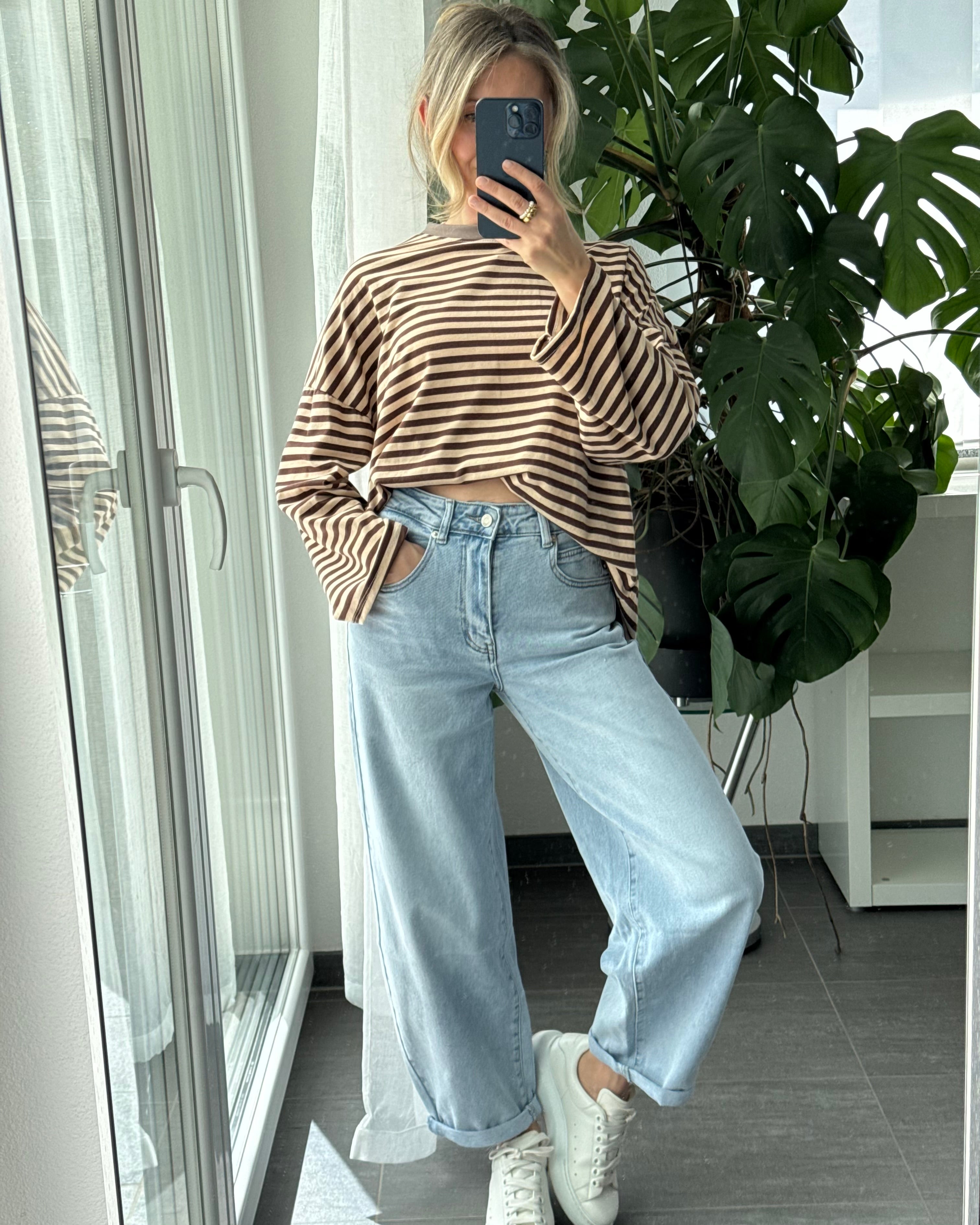 Stretch Balloon Jeans Hellblau