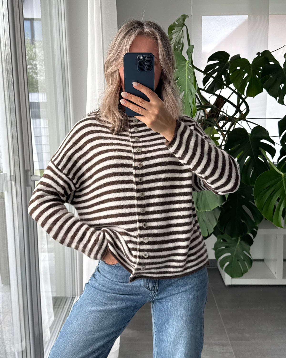 Cardigan Cozy Days Braun