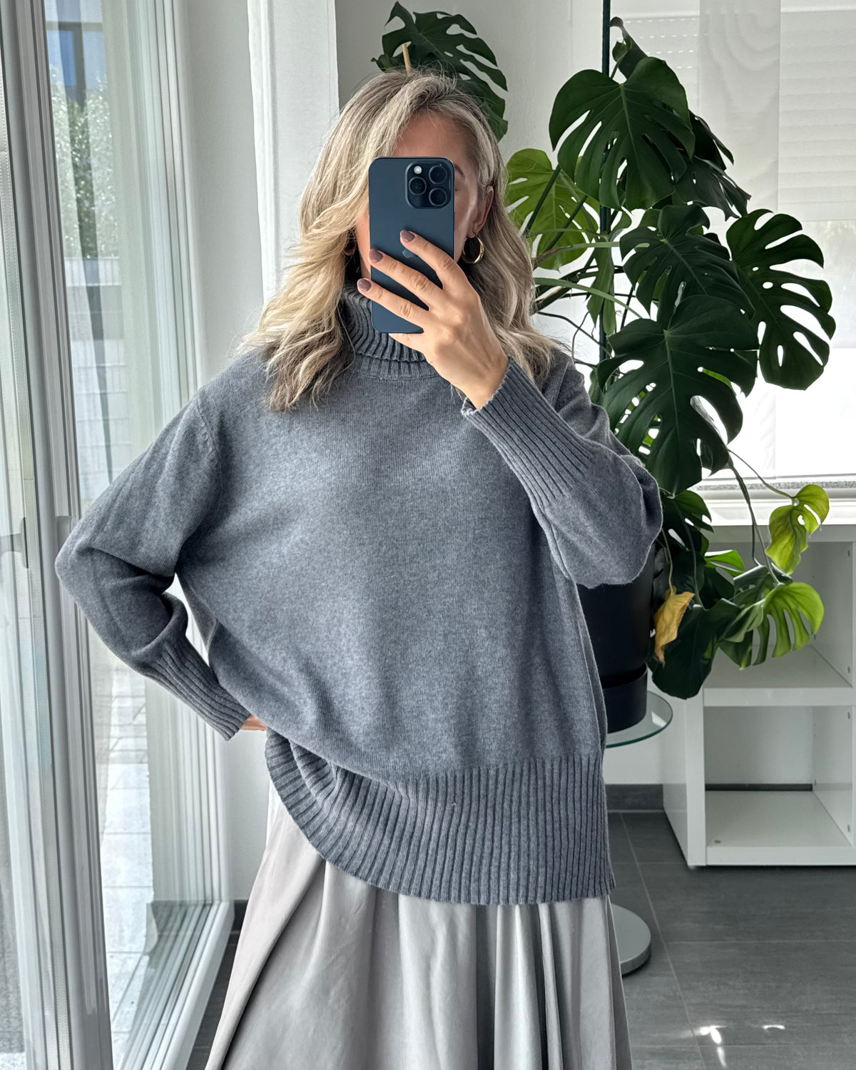 Rollkragenpullover Soft Turtleneck Anthrazit