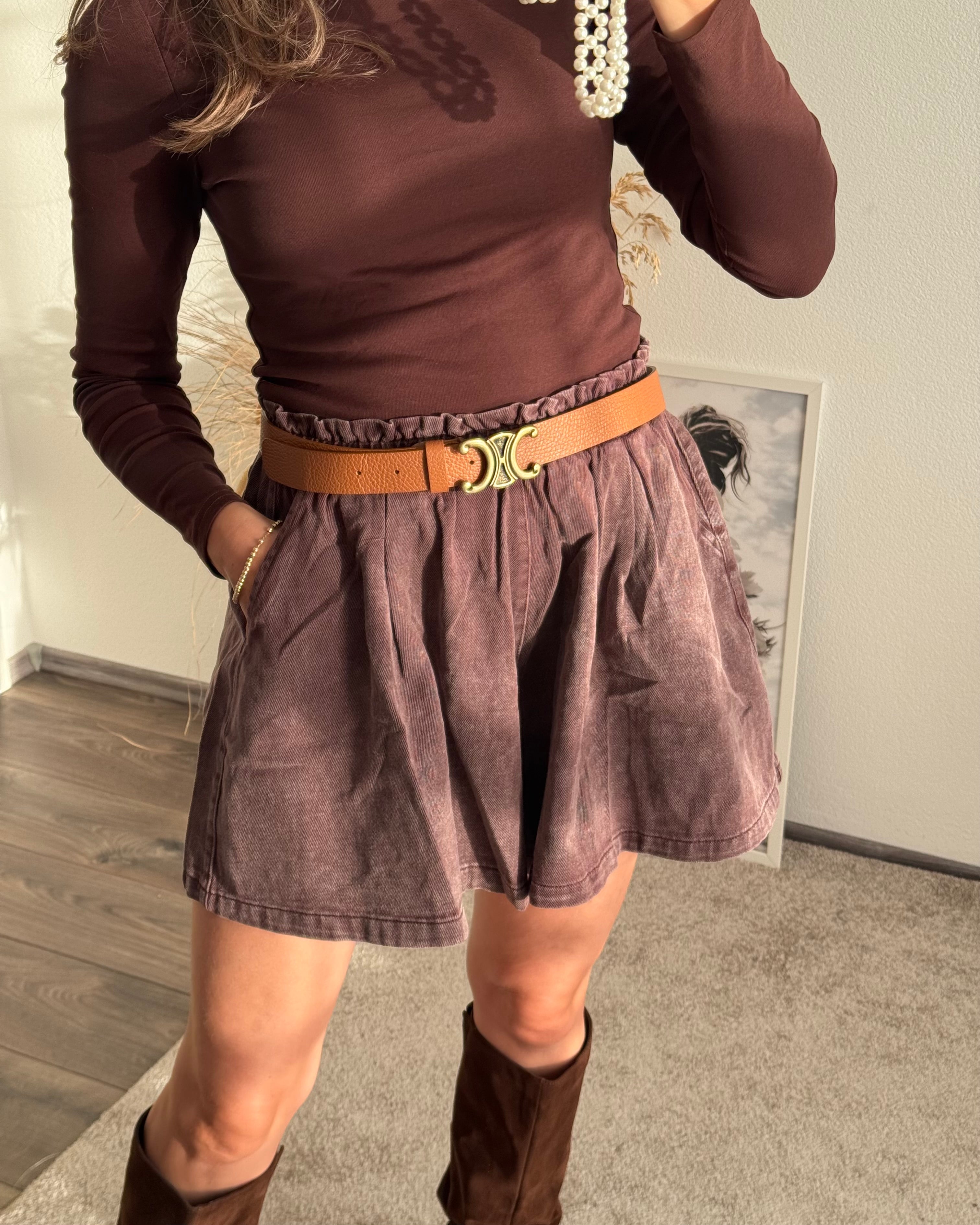 Jeans Shorts coffee