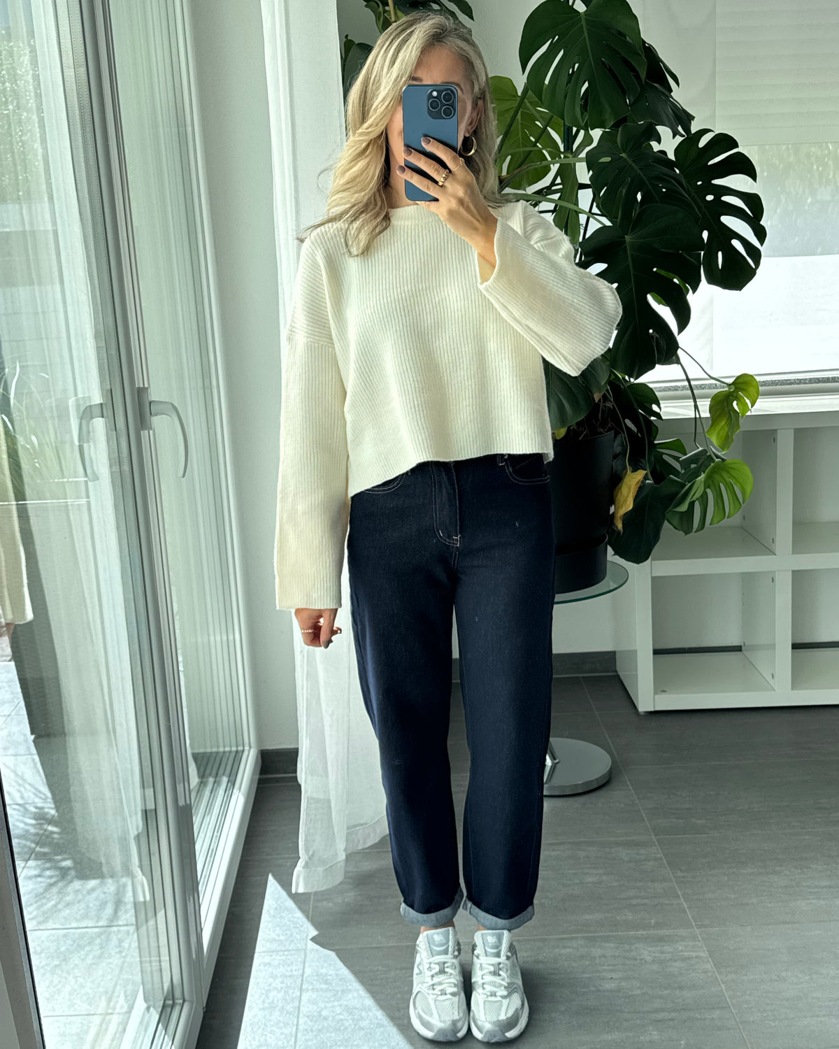 MOM JEANS Deep Blue