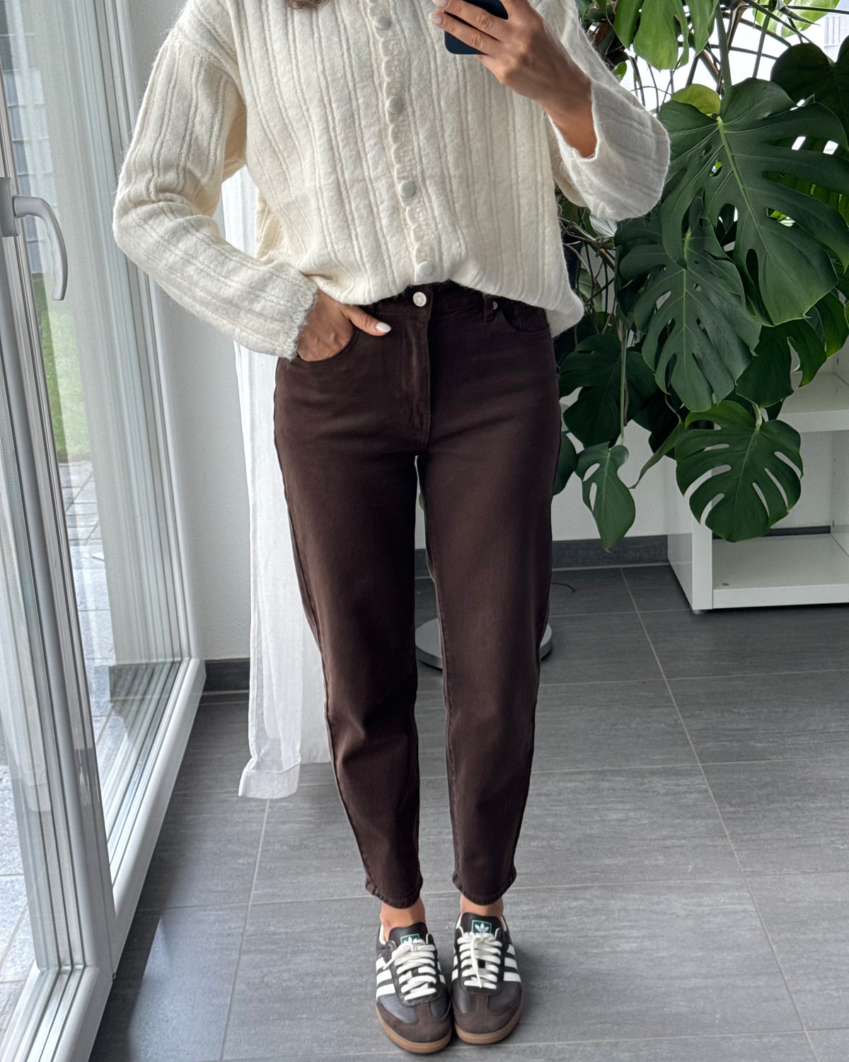 Mom Jeans Daily Chic braun