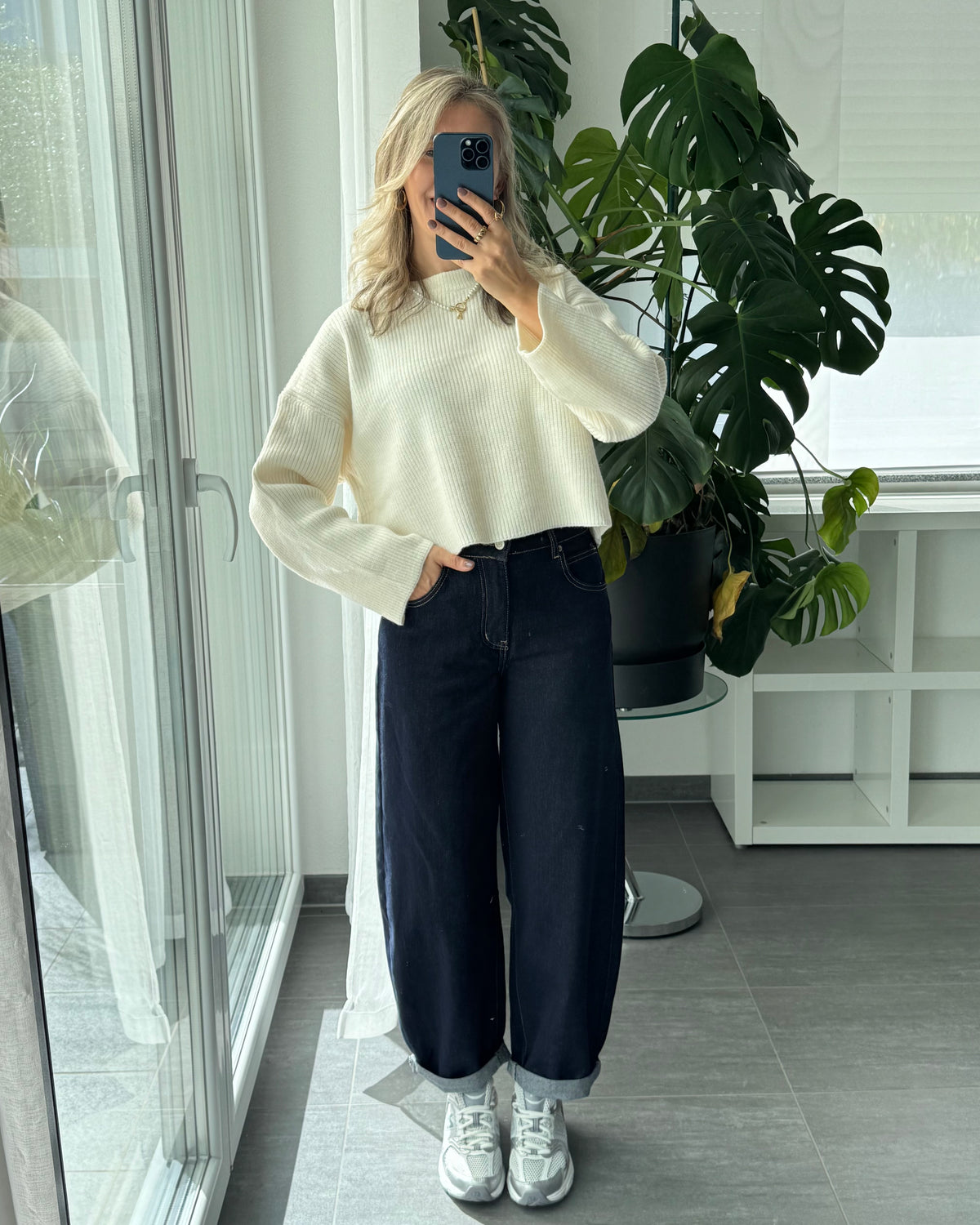 Stretch Ballon Jeans Deep Blue
