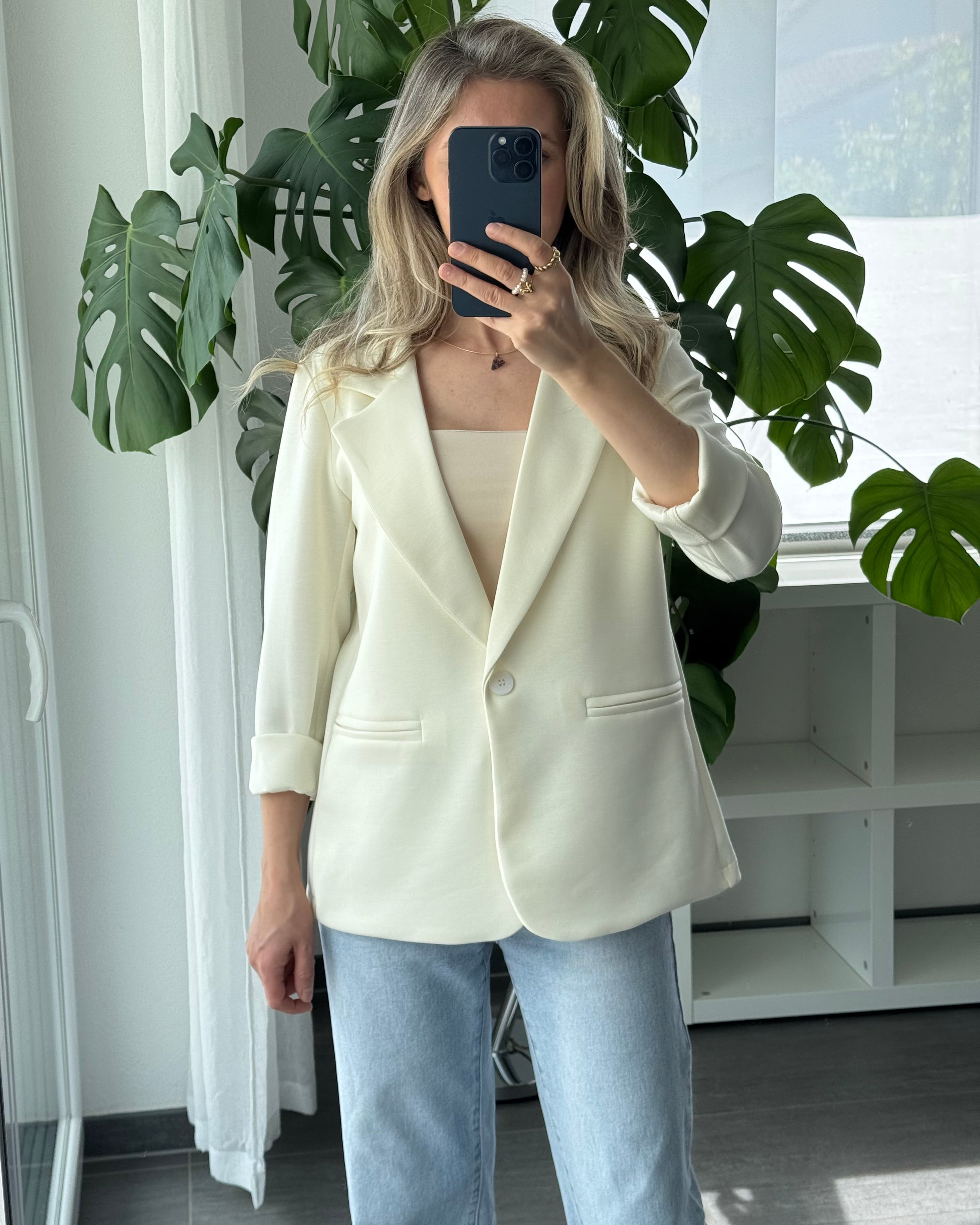 Daily Comfort Blazer Creme