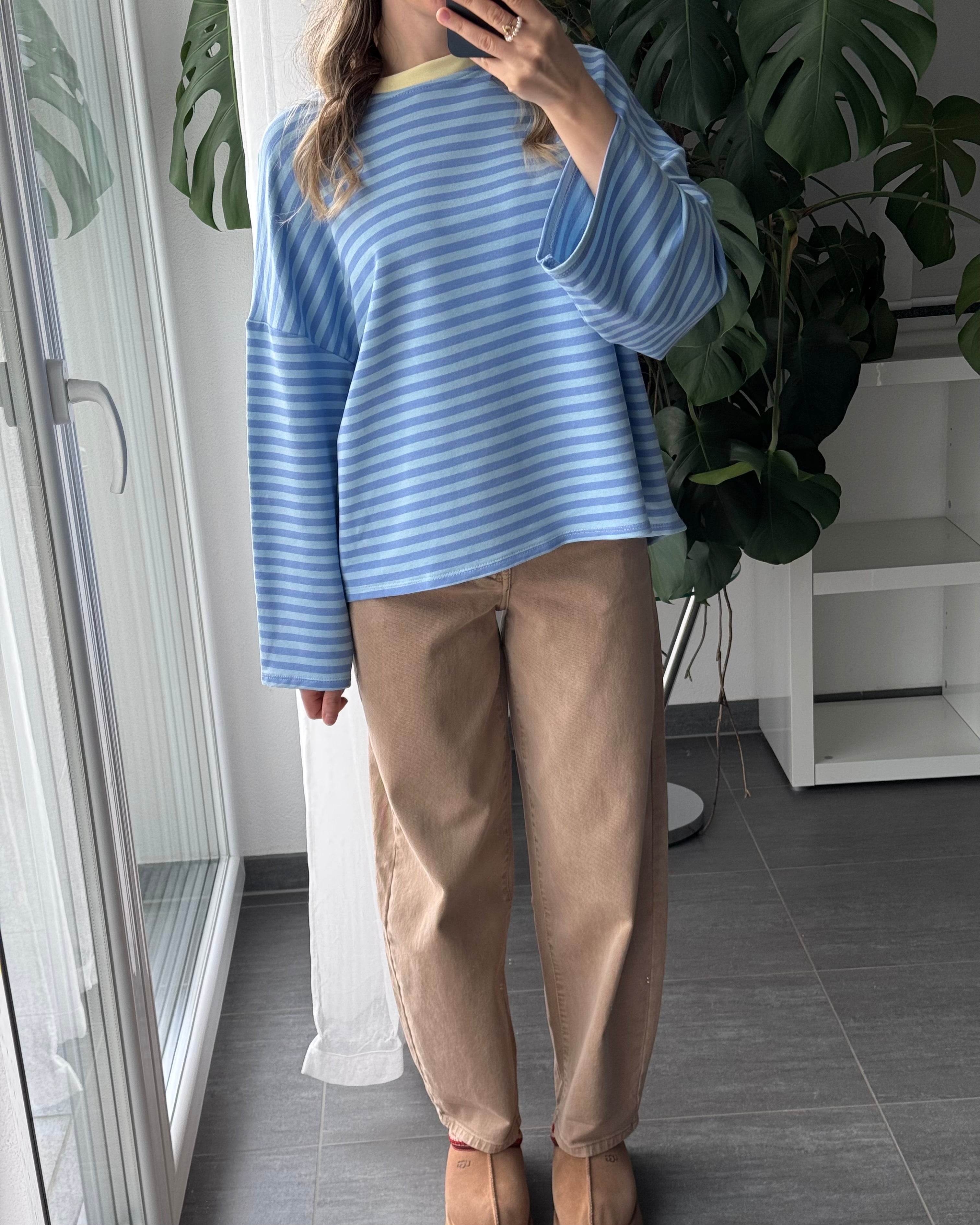 Sweater Streifenliebe Blau