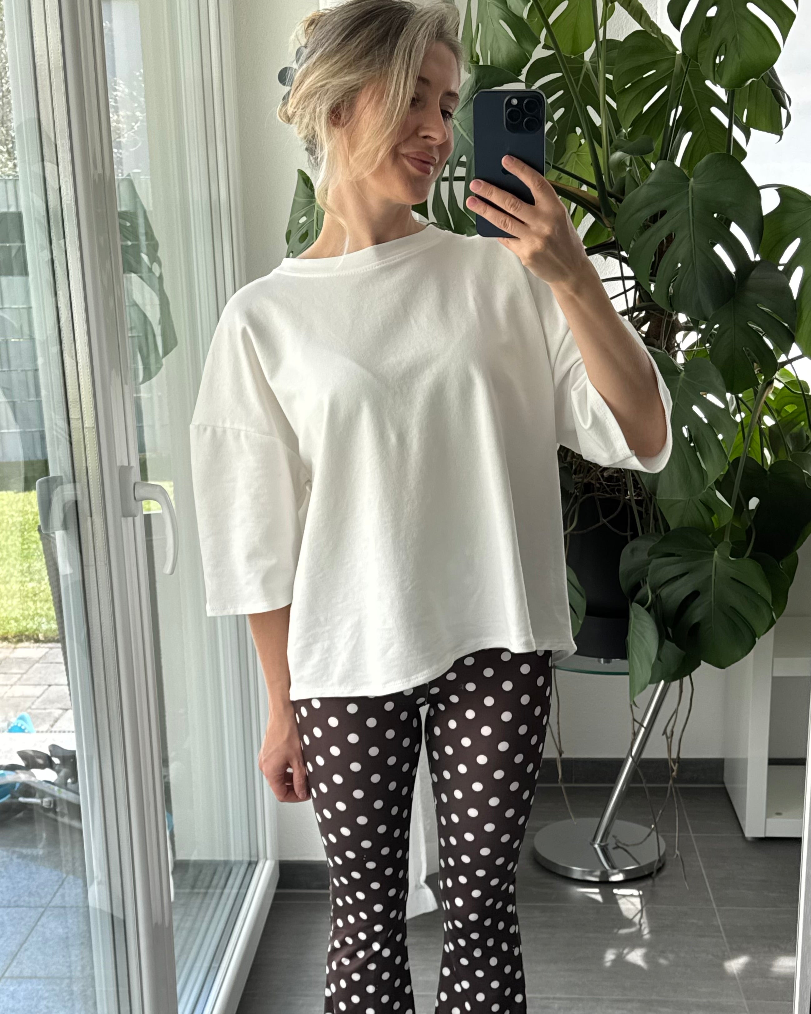hochwertiges Oversize Shirt weiß