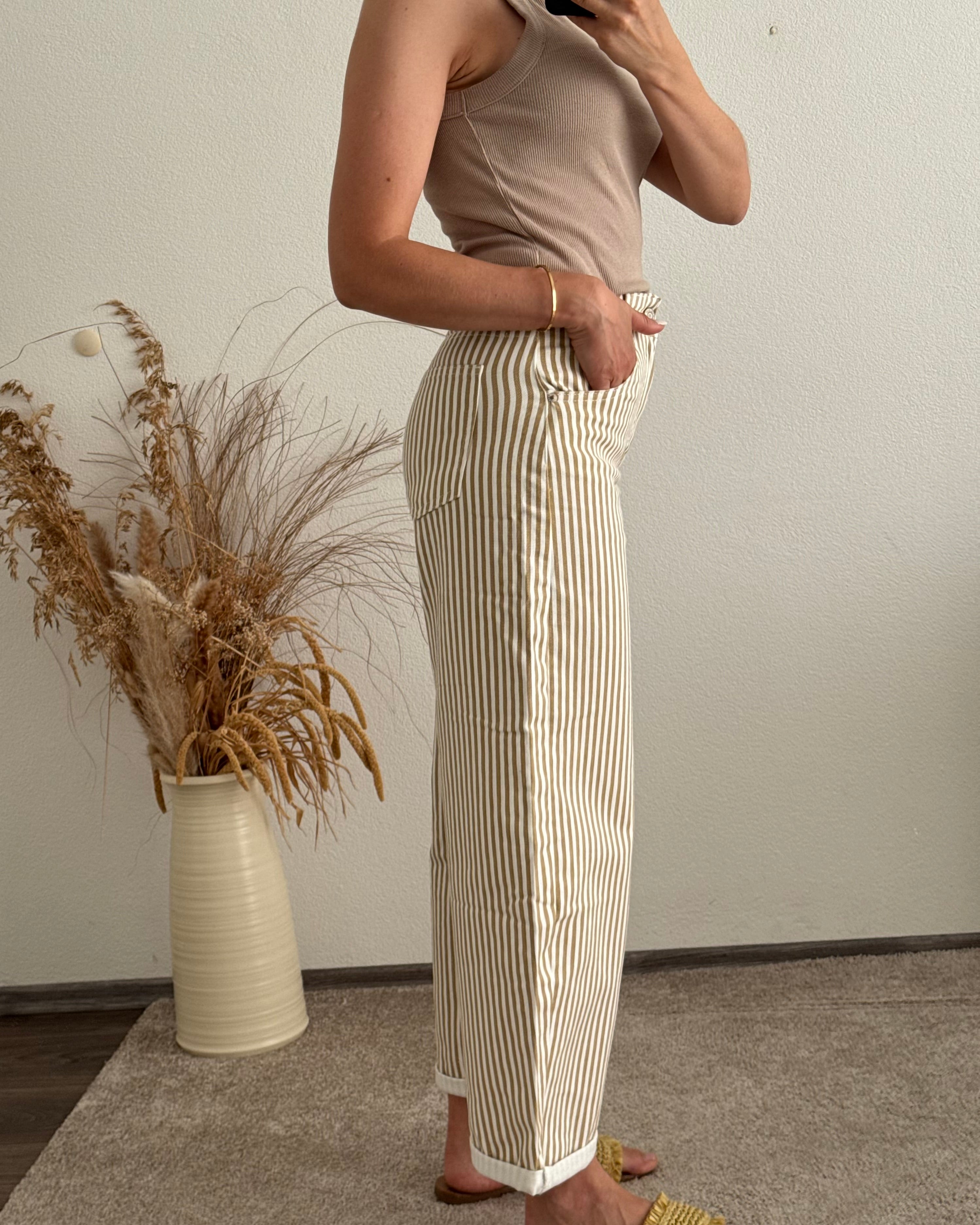 Stretch Ballon Jeans Stripes