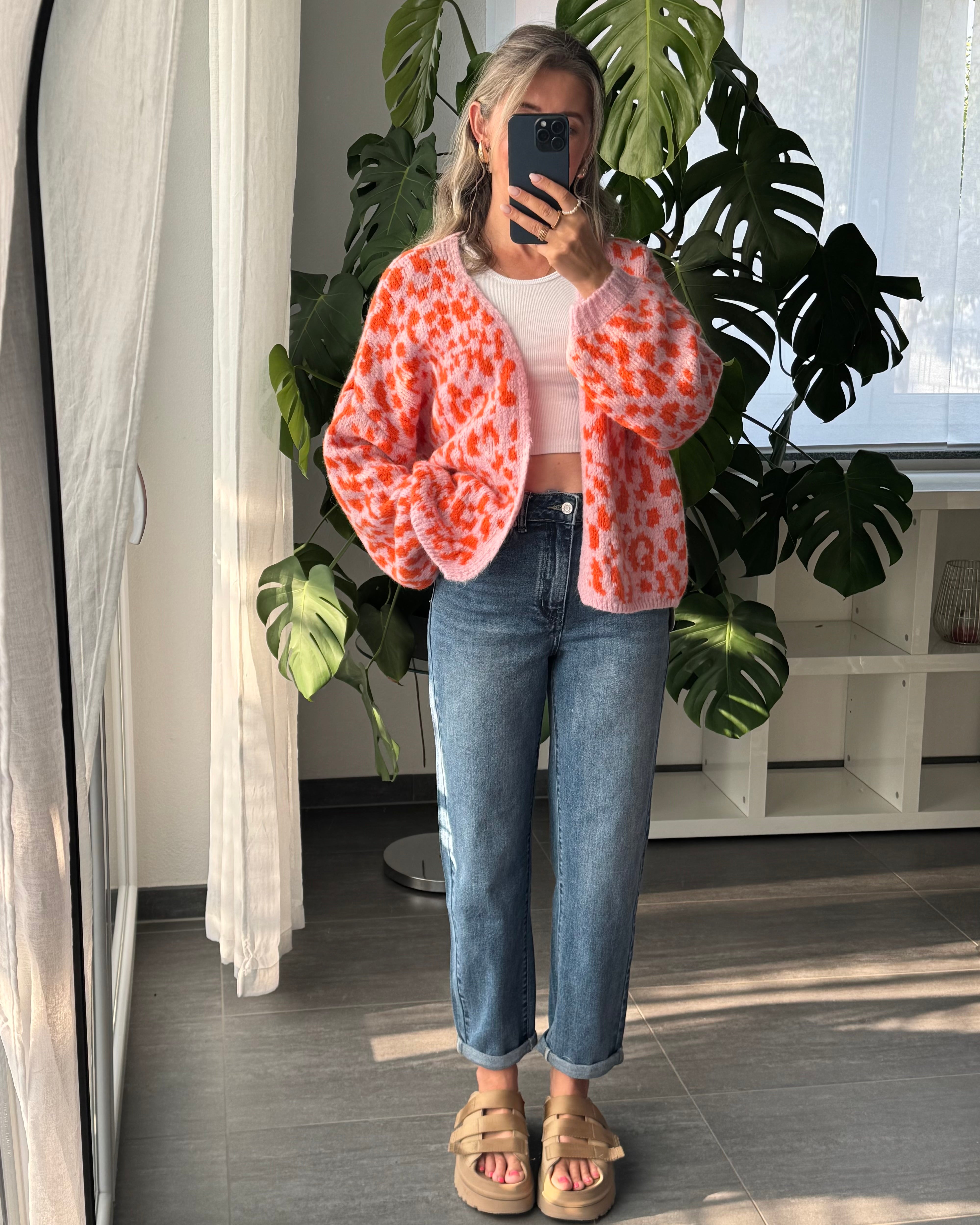 MOM JEANS Dunkelblau