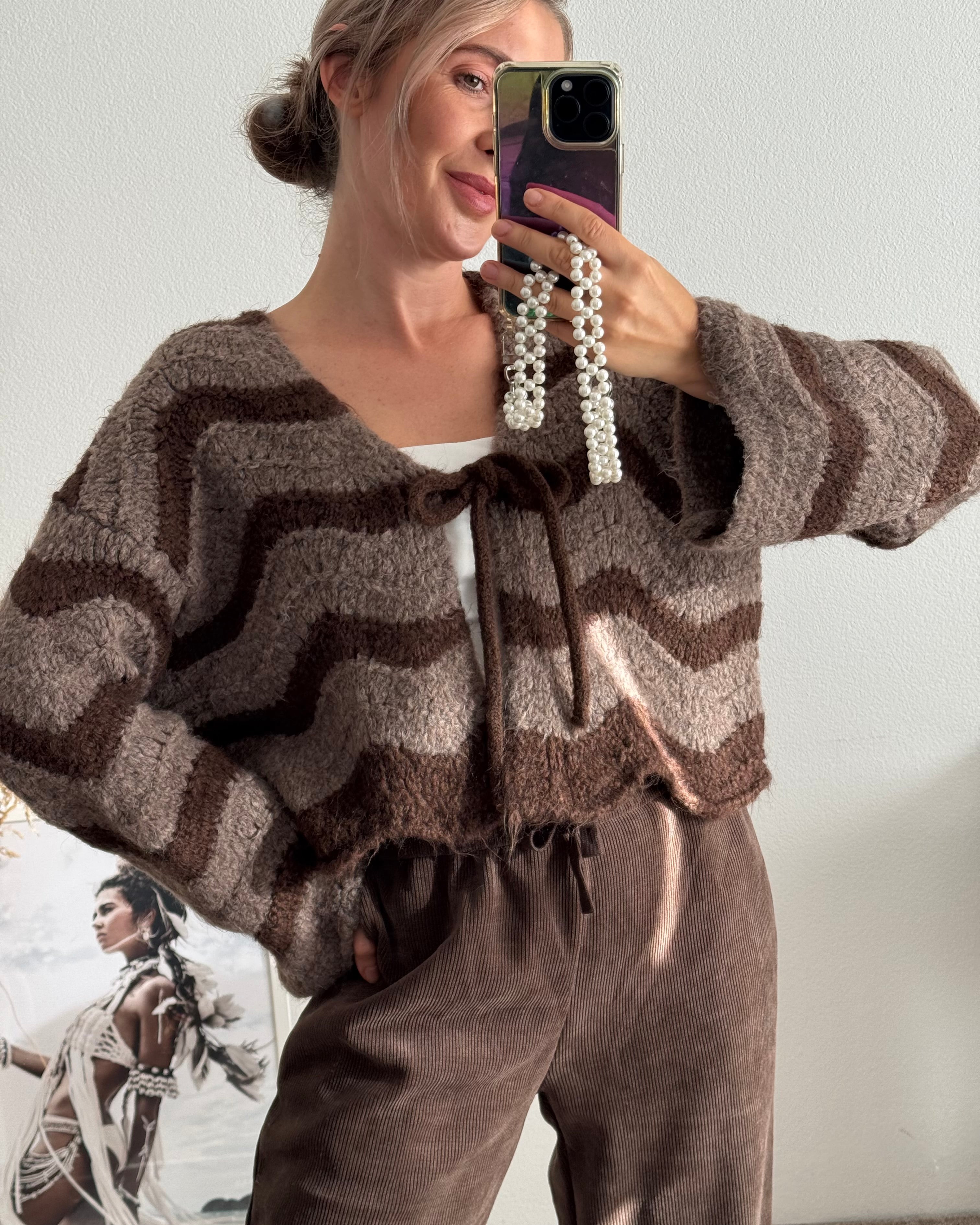 Cardigan mit Schleife WAVE