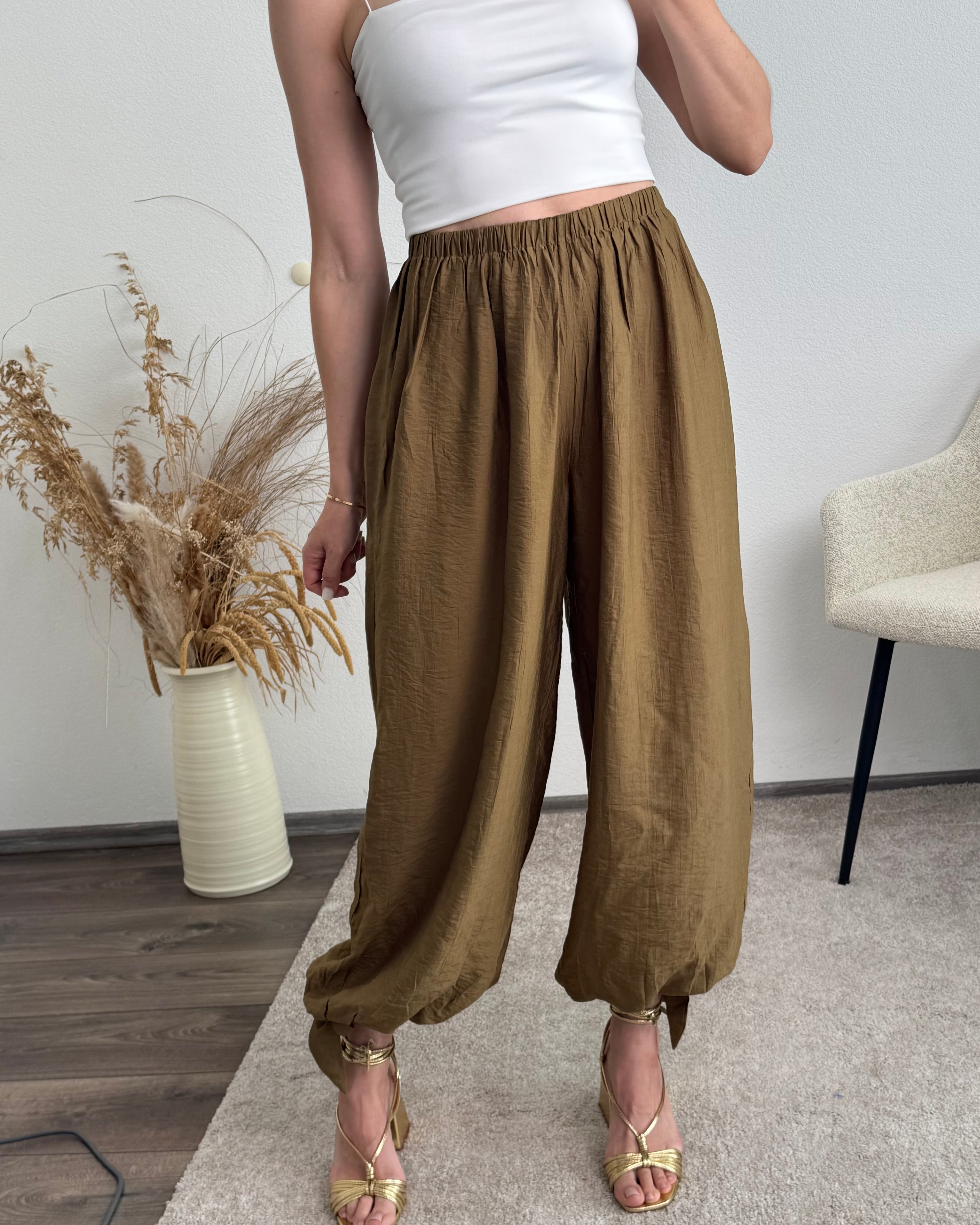 leichte Ballonhose Khaki