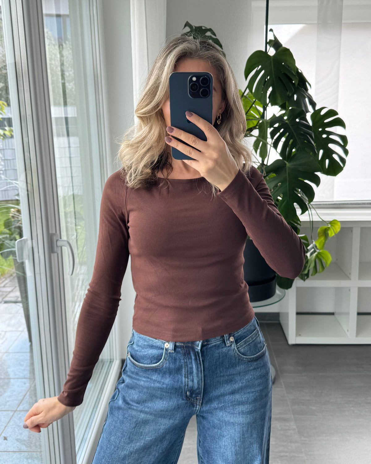 Basic Longsleeve Braun