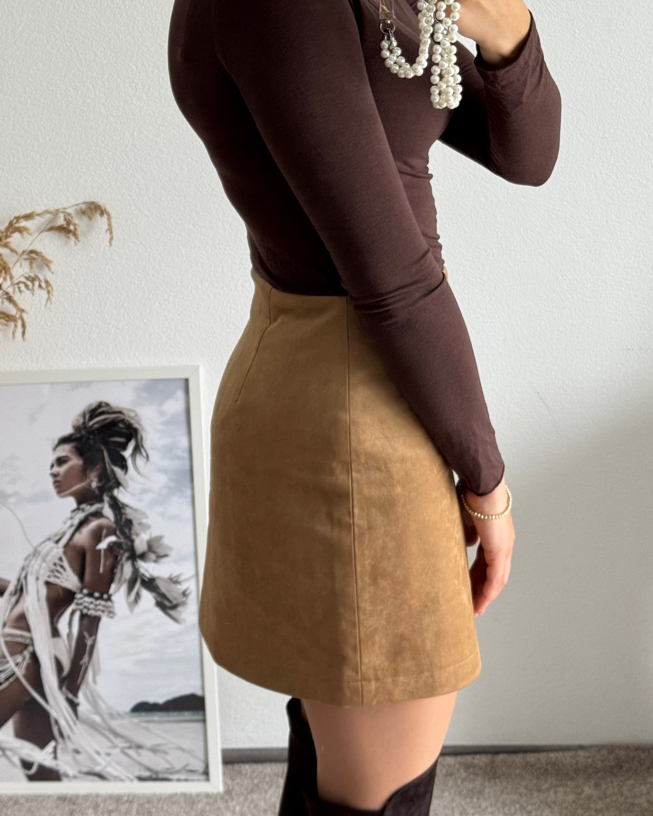 Rock Wildlederoptik CAMEL