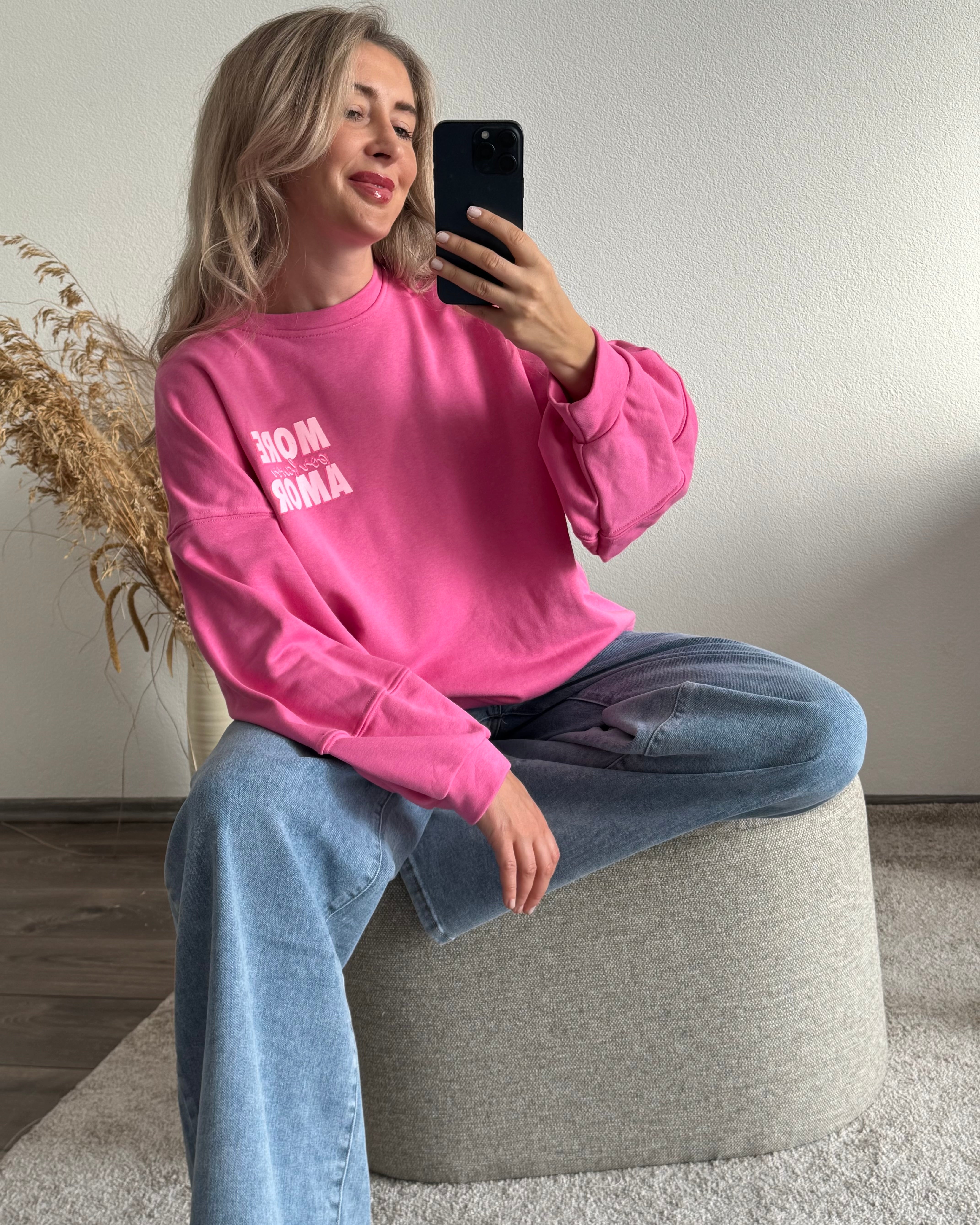 Sweater MORE AMORE POR FAVOR Pink