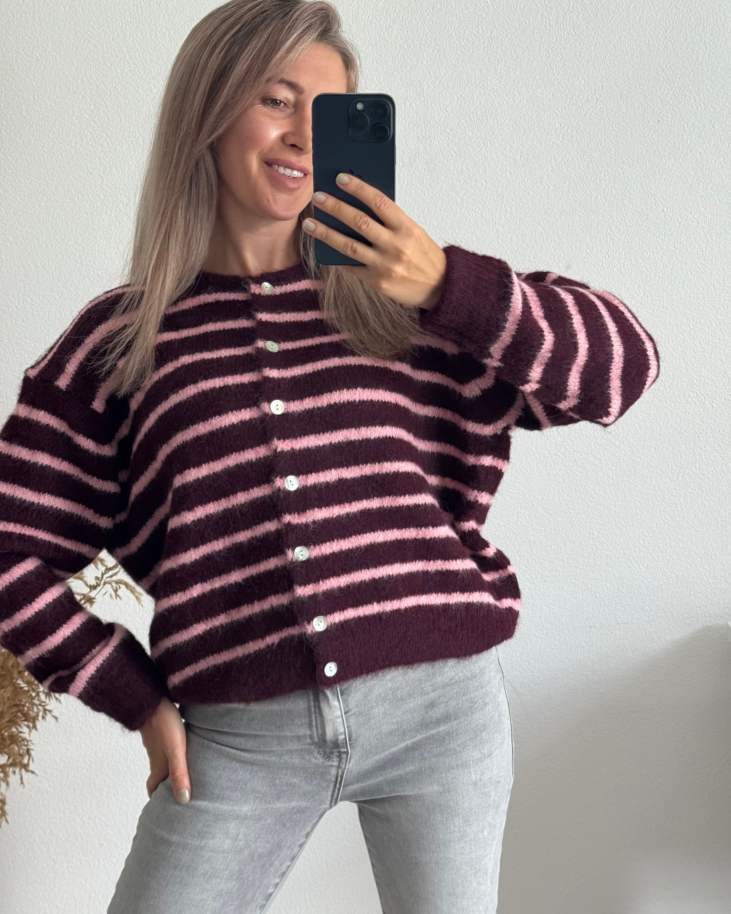Cardigan Nele Bordeaux