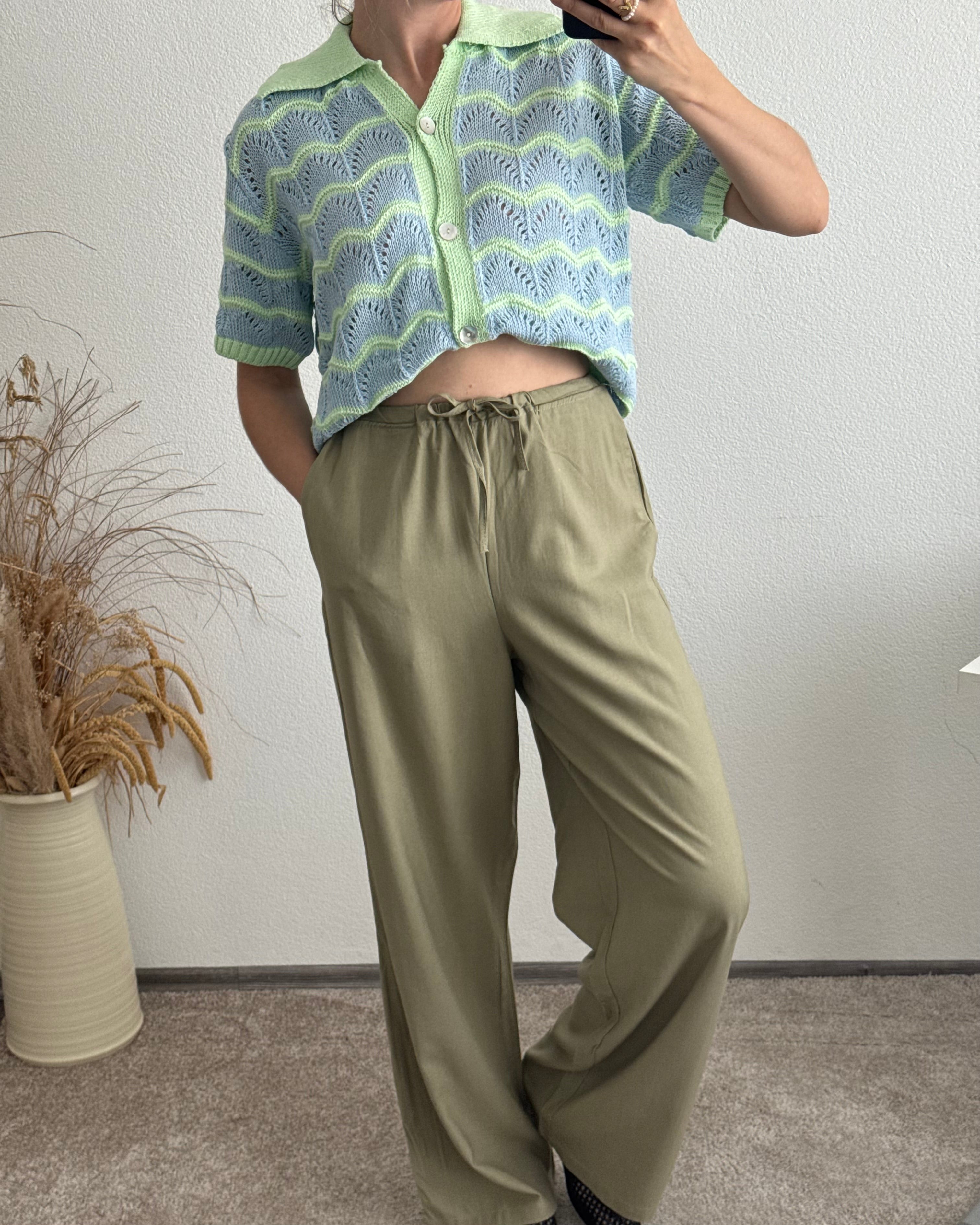 Leinenhose Khaki
