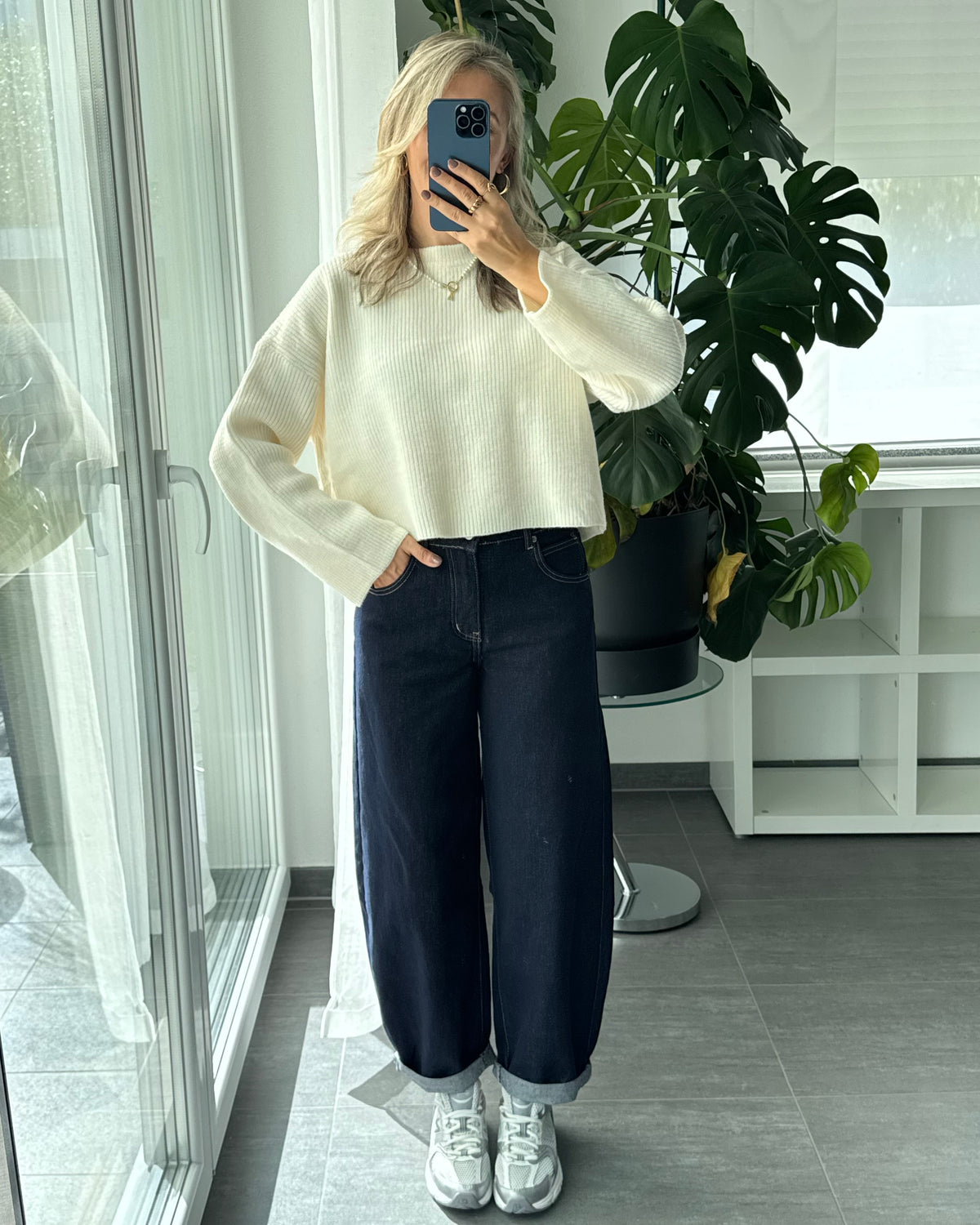 Stretch Ballon Jeans Deep Blue