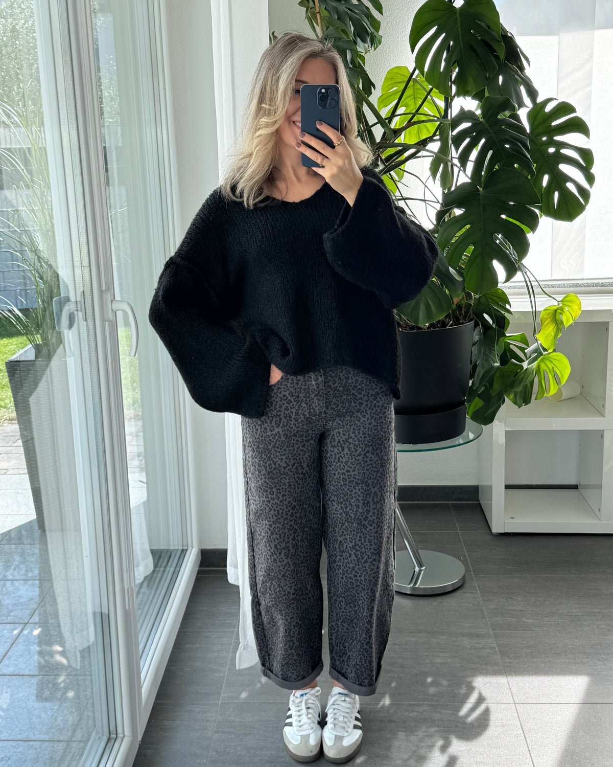 Stretch Balloon Jeans Leo Dark Grey