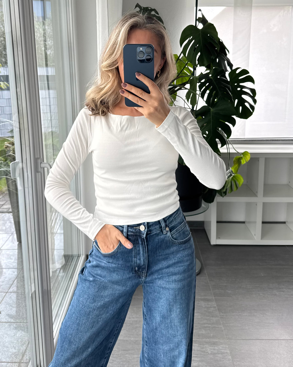 Basic Longsleeve weiß