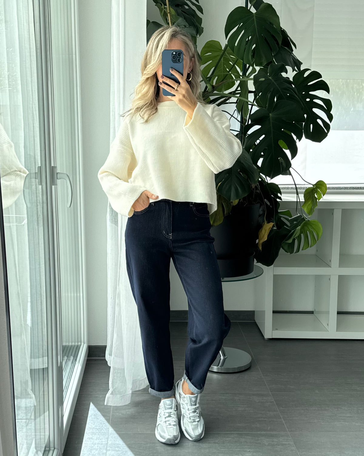 MOM JEANS Deep Blue