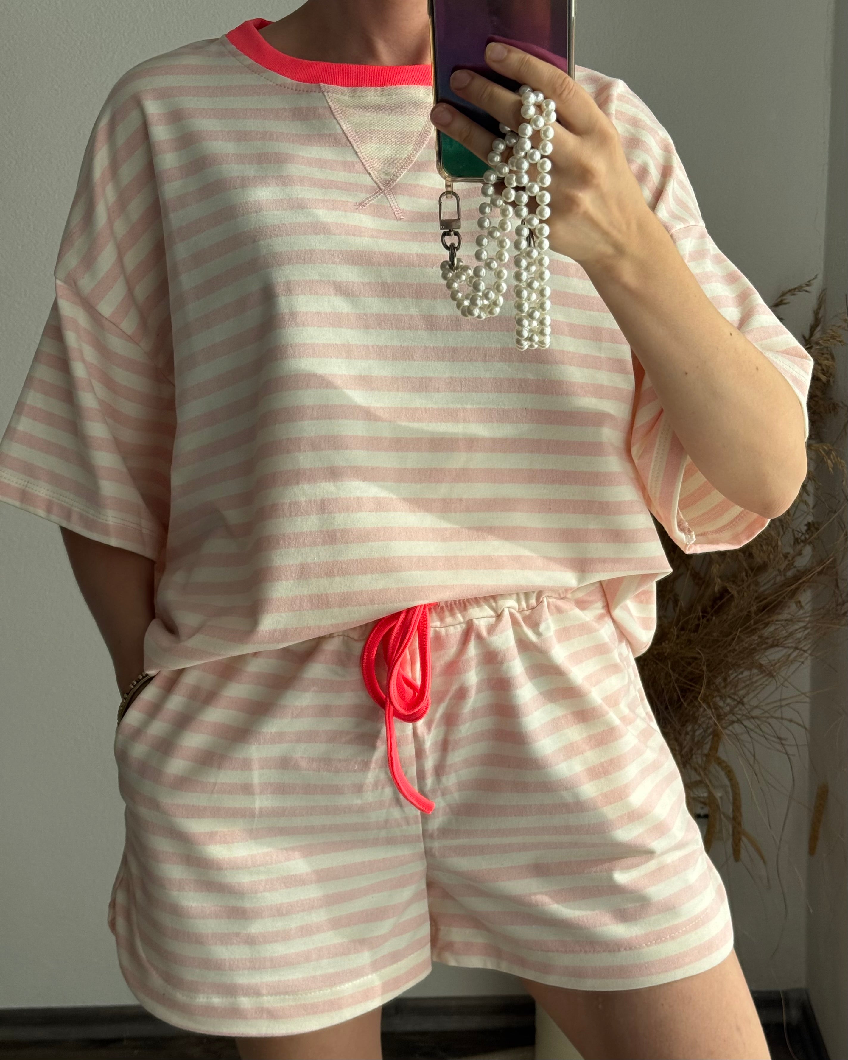 Shorts Summer Stripes ROSA