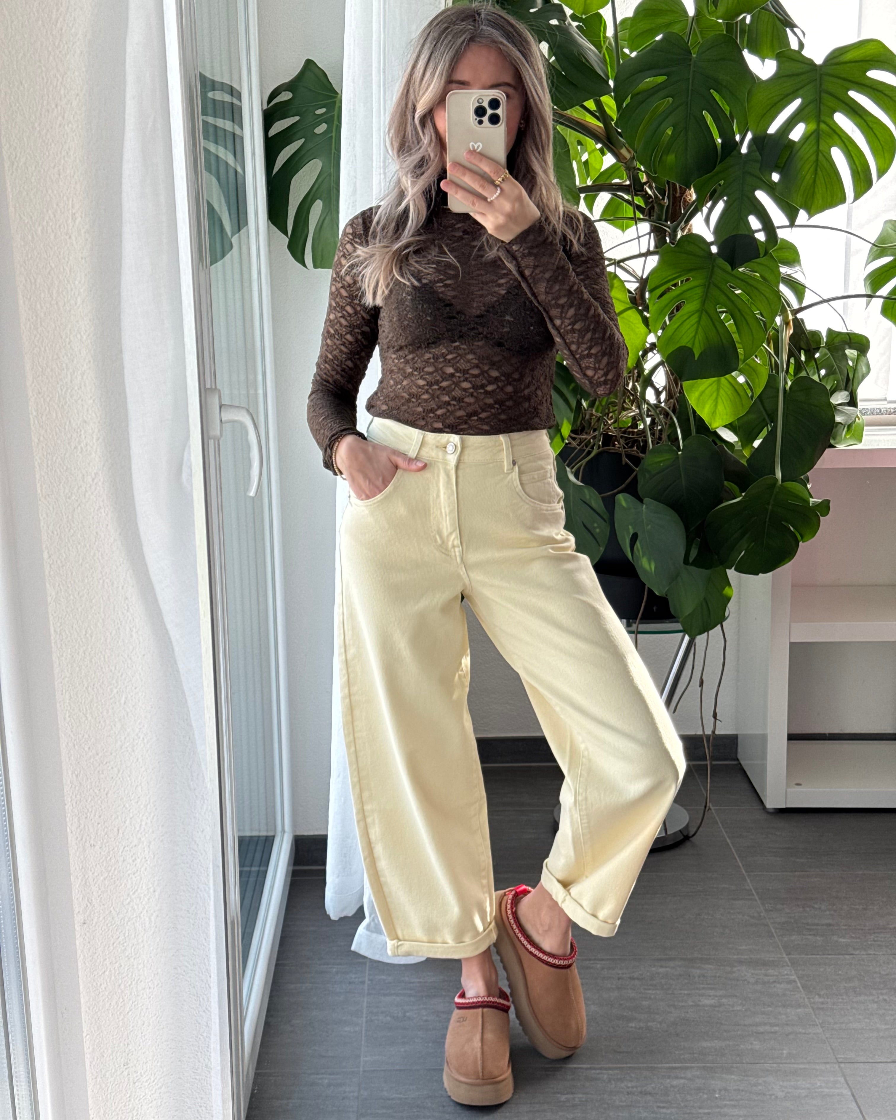 Stretch Balloon Jeans Butter yellow
