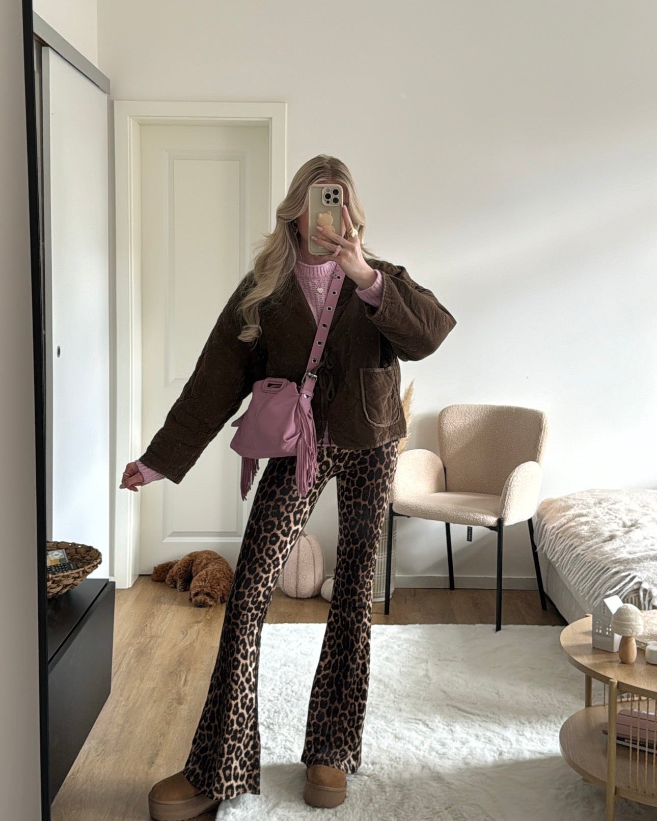 Leggings mit Schlag Leo Vibes