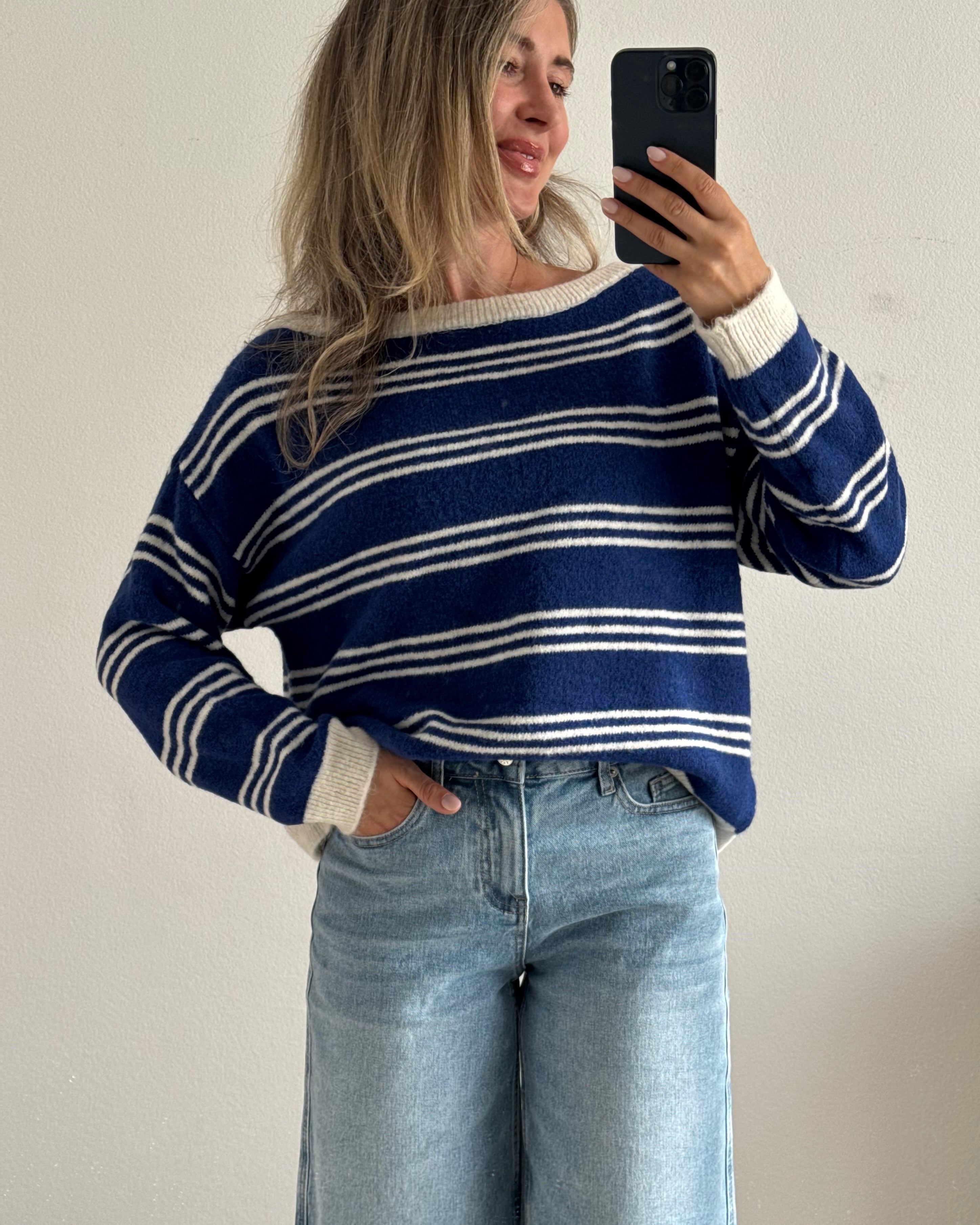 Strickpullover Ocean Stripes