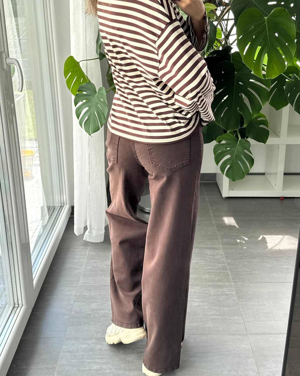 Wide leg stretch Jeans BRAUN