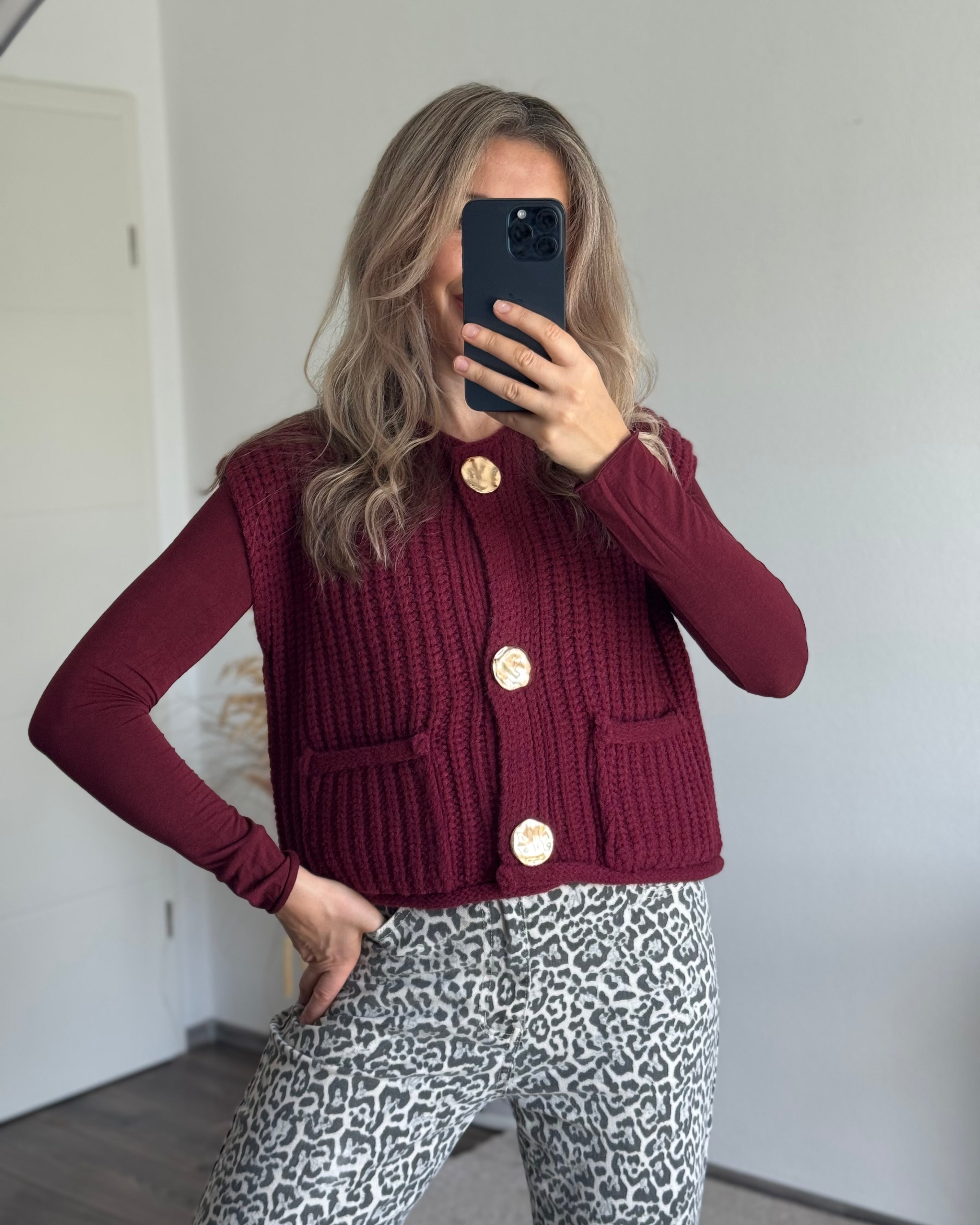 Grobstrickweste Luna