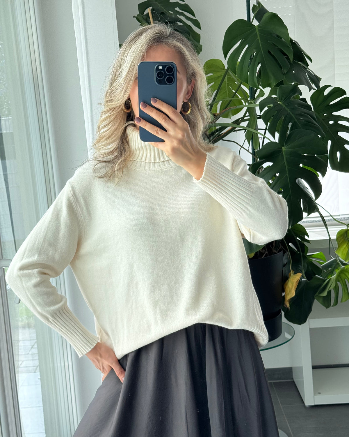 Rollkragenpullover Soft Turtleneck Off White