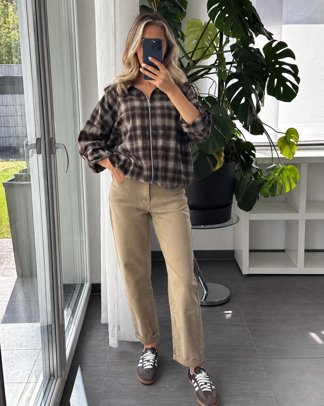 Check Jacket Livia Braun