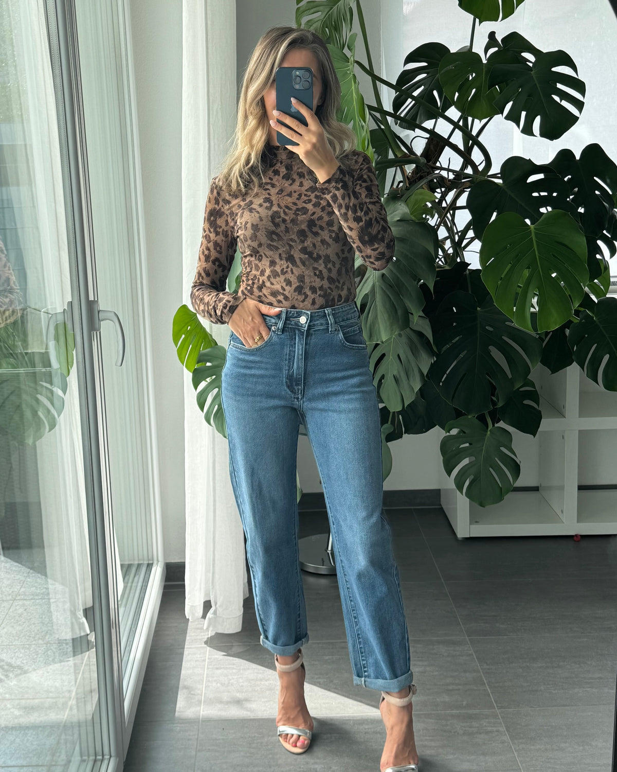 Body lace stretchy coffee