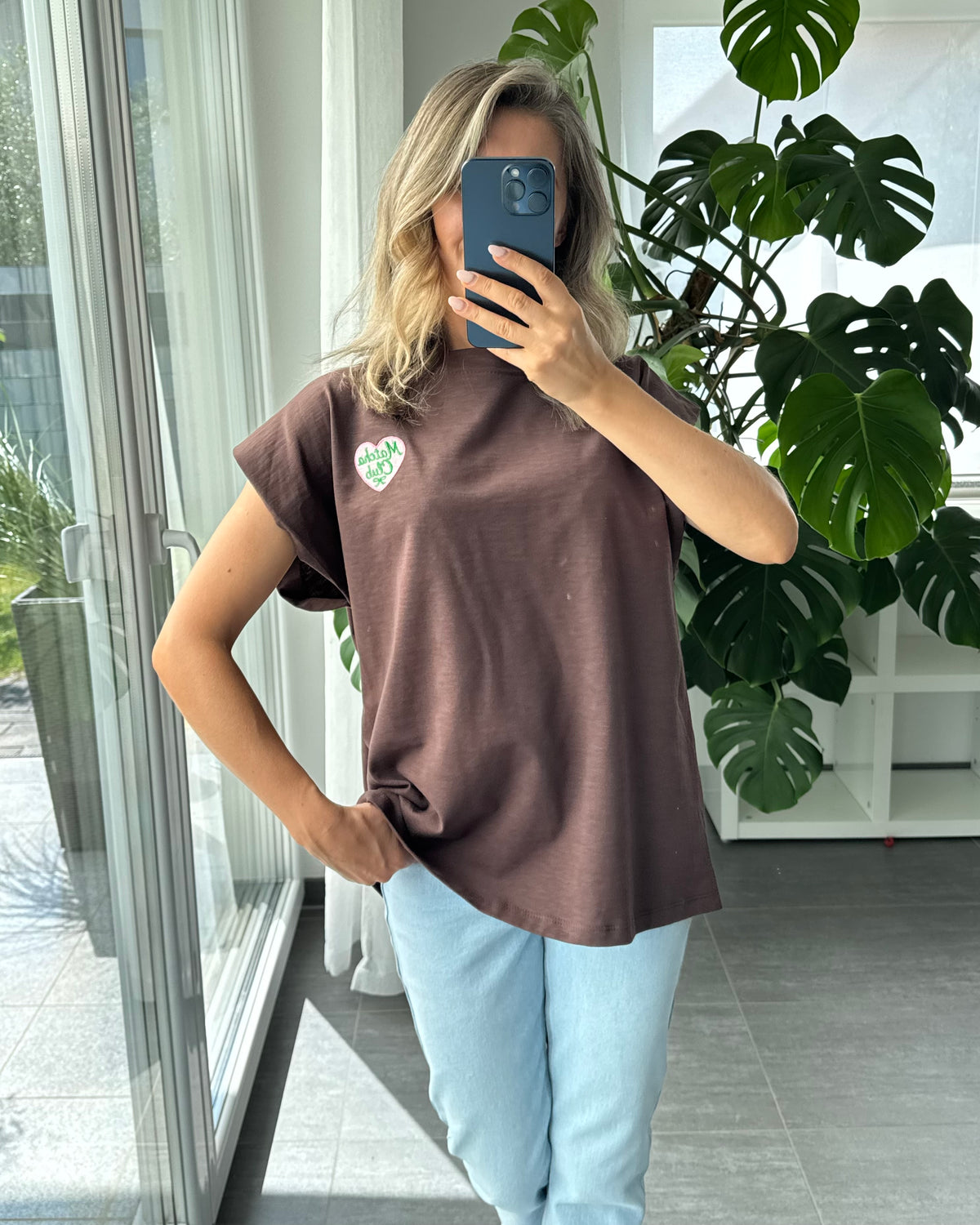 Shirt Uni Matcha Club braun